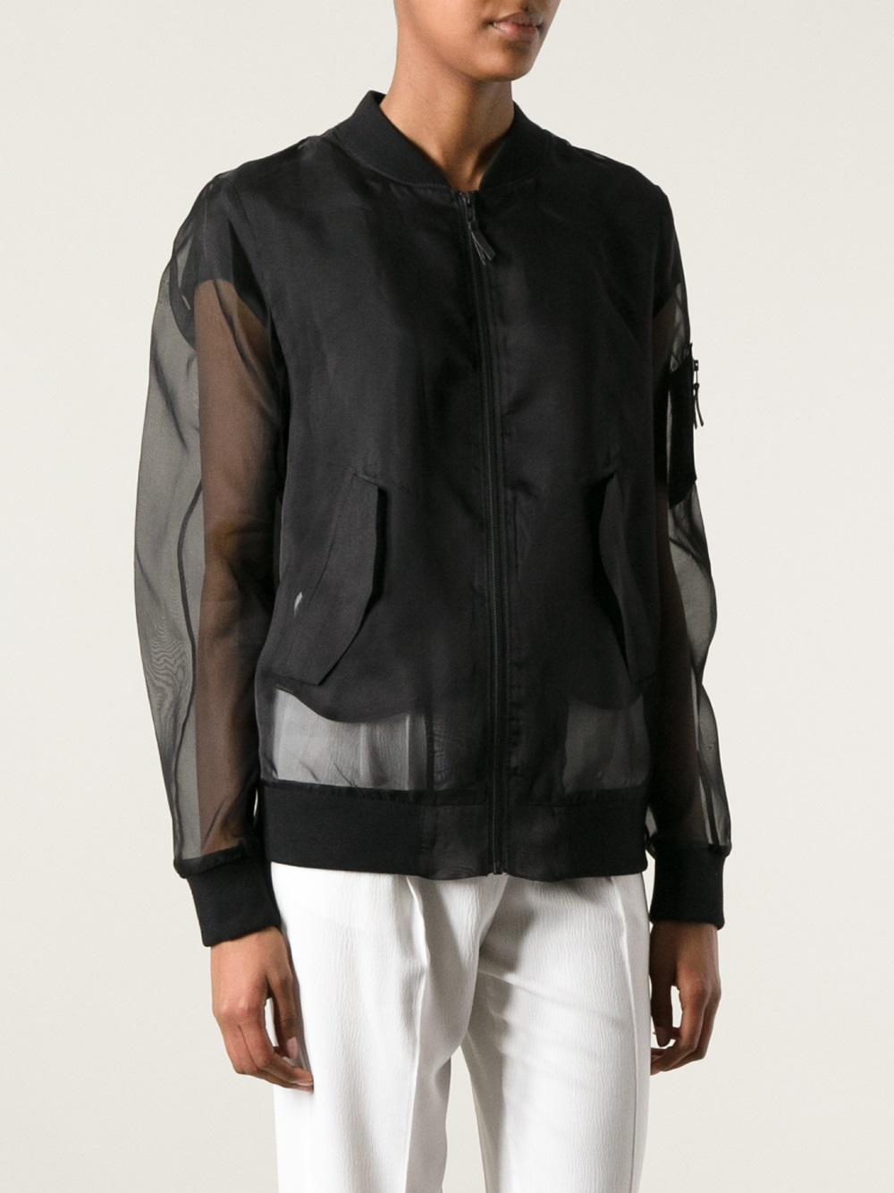 BLK DNM Sheer Jacket in Black | Lyst