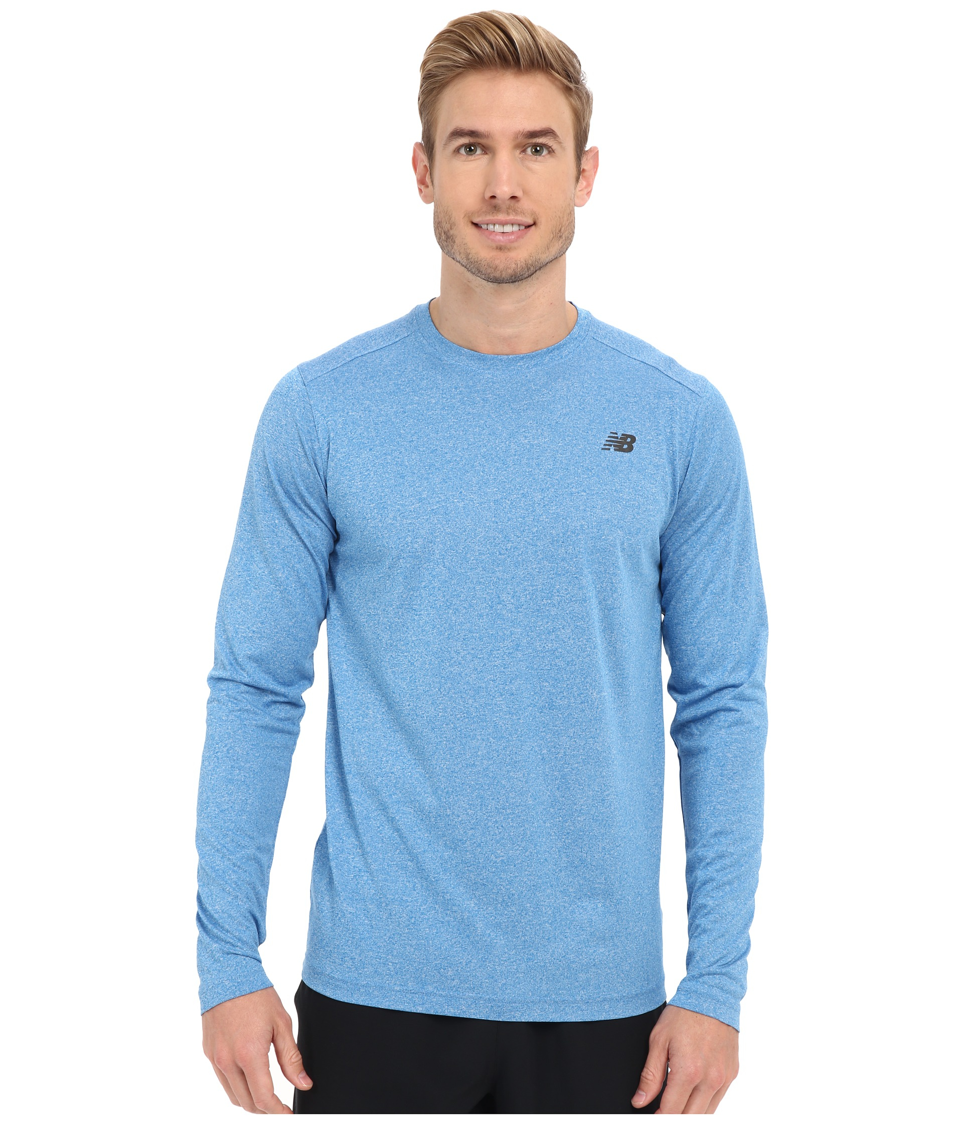 new balance heather tech long sleeve