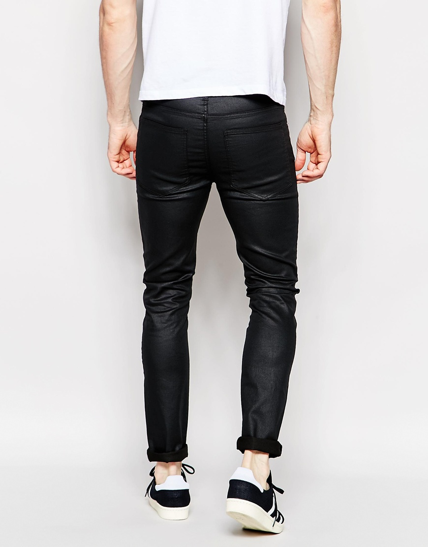 Cheap Monday Denim Jeans Tight Stretch Skinny Fit Coated Black for Men -  Lyst