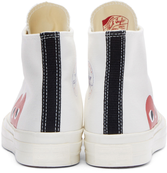 white heart logo converse edition sneakers