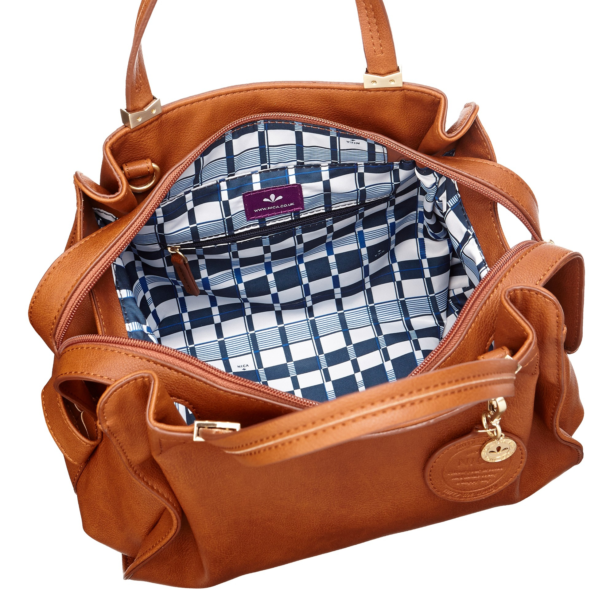 Nica Ava Grab Bag in Brown | Lyst UK