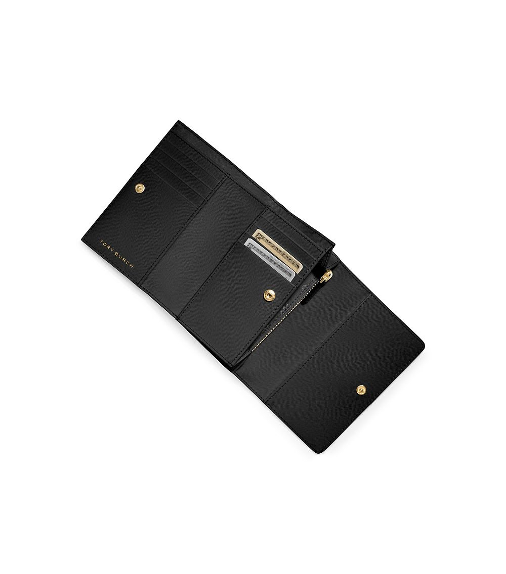 robinson color block flap mini wallet