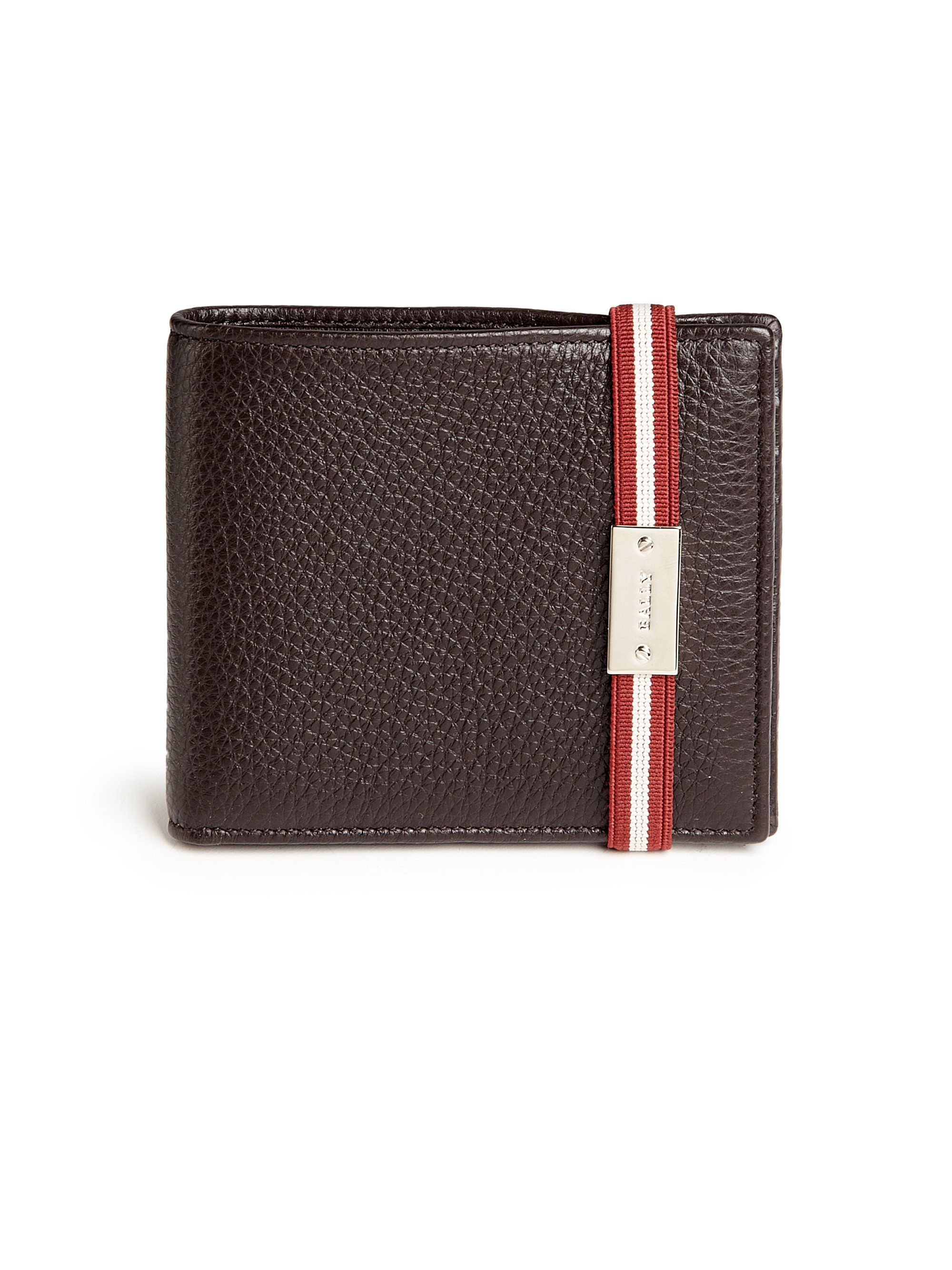 Bally Cuche Leather Billfold Wallet in Chocolate (Brown) for Men - Lyst