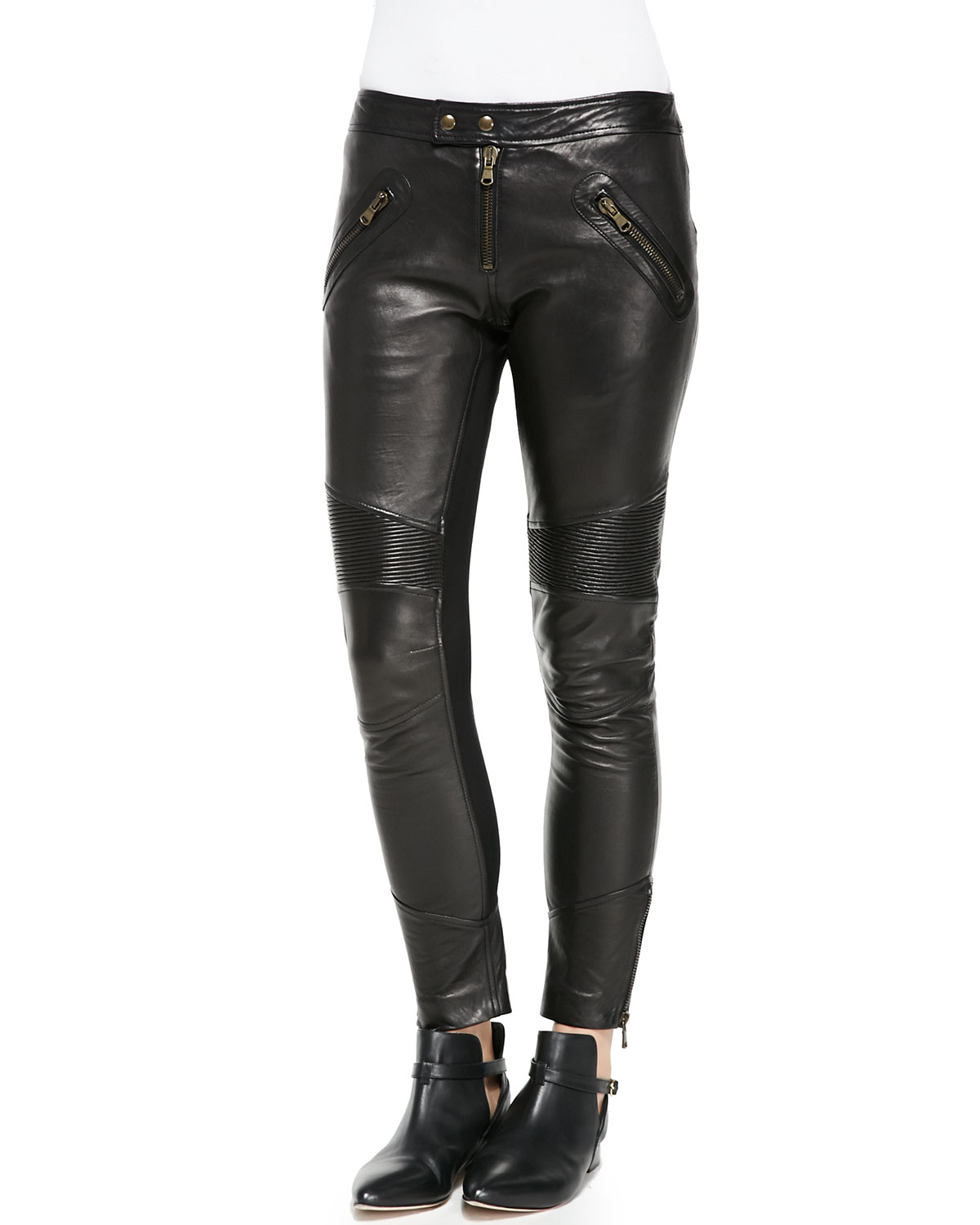 valentino leather pants