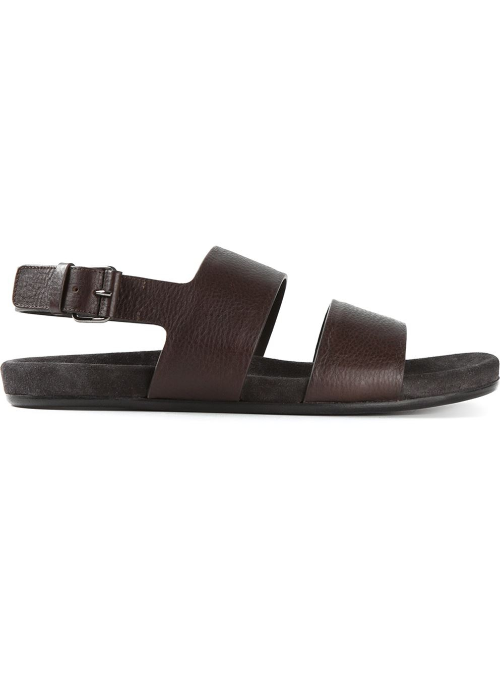 Lanvin Double Strap Sandals  in Brown for Men Lyst