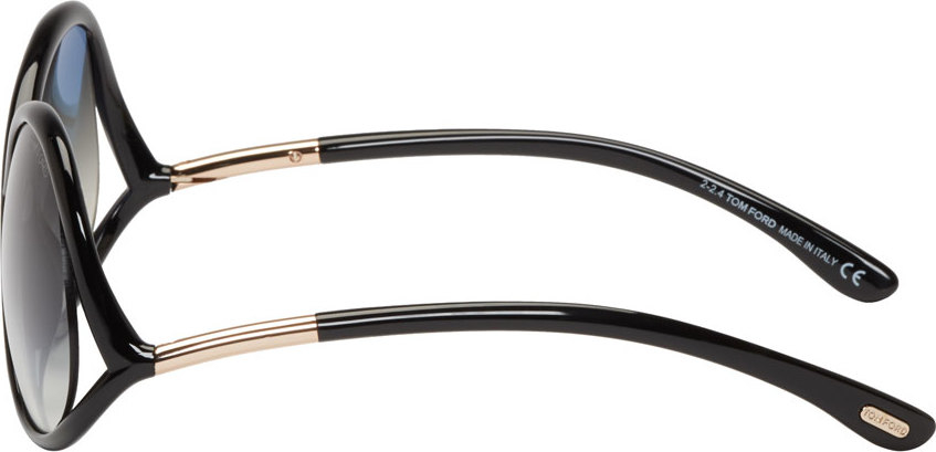 Tom Ford Black Oversized Figure 8 Sunglasses | Lyst display picture 3