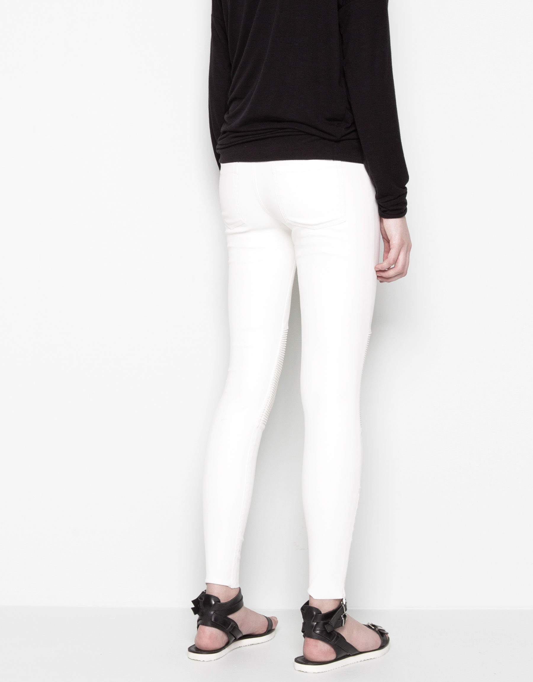 pull and bear leather trousers