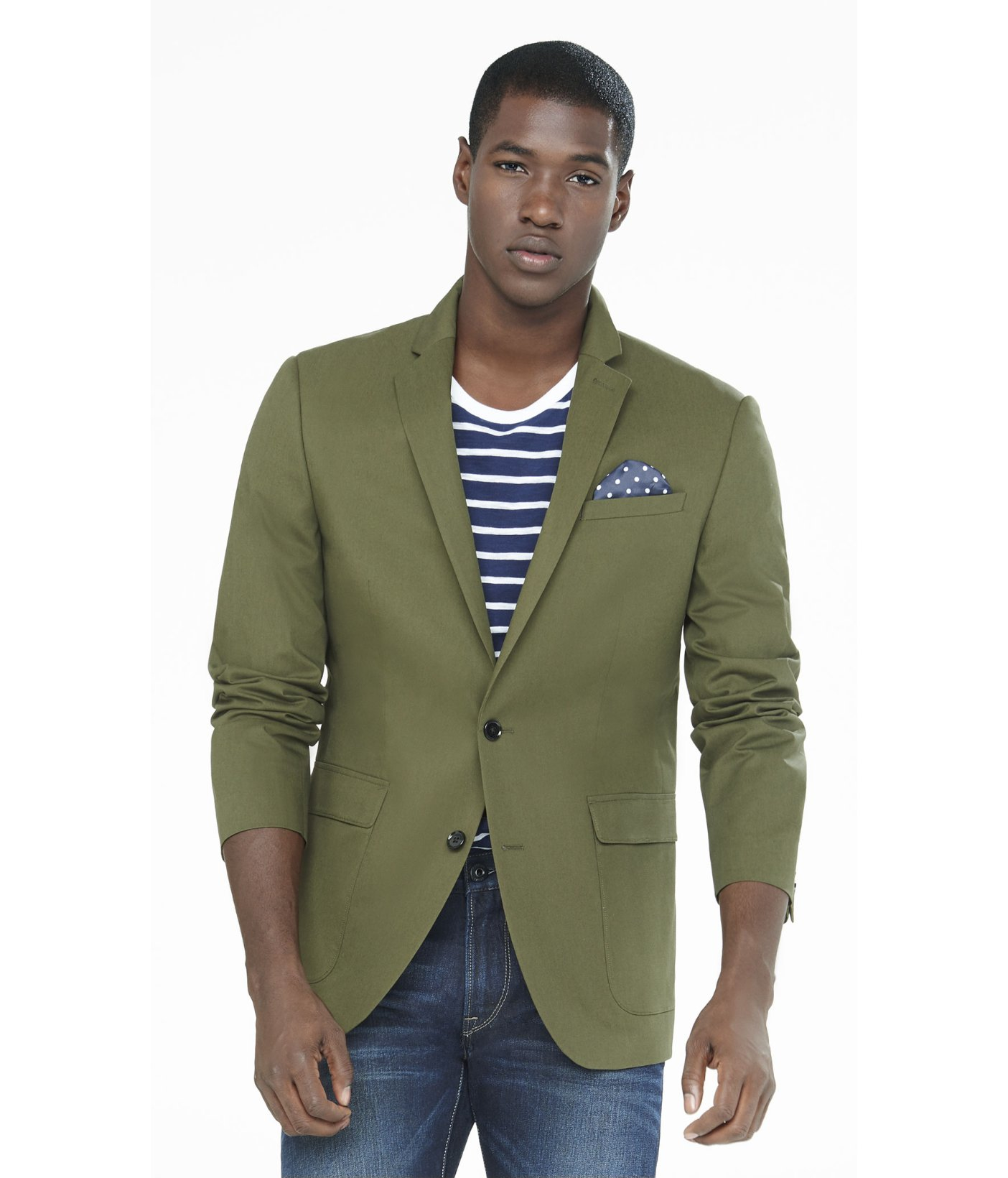 olive green blazer mens