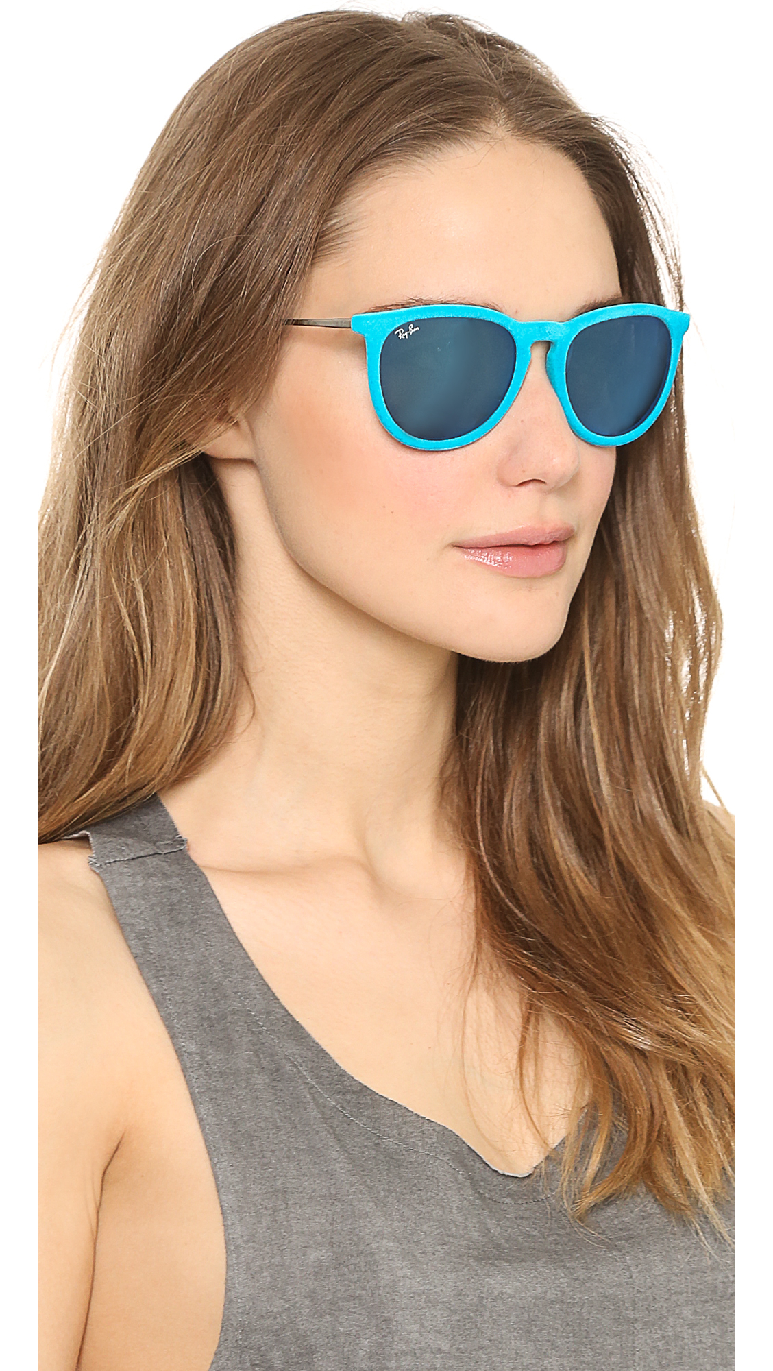 Ray-Ban Erika Velvet Sunglasses - Violet in Blue | Lyst
