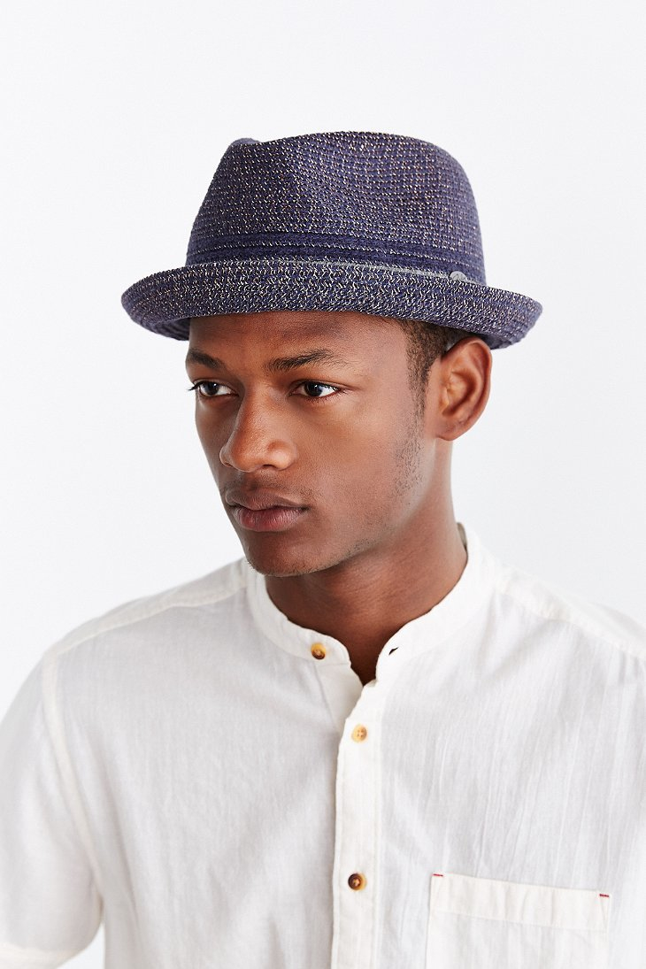 Bailey of Hollywood Vito Fedora Hat in Navy (Blue) for Men - Lyst