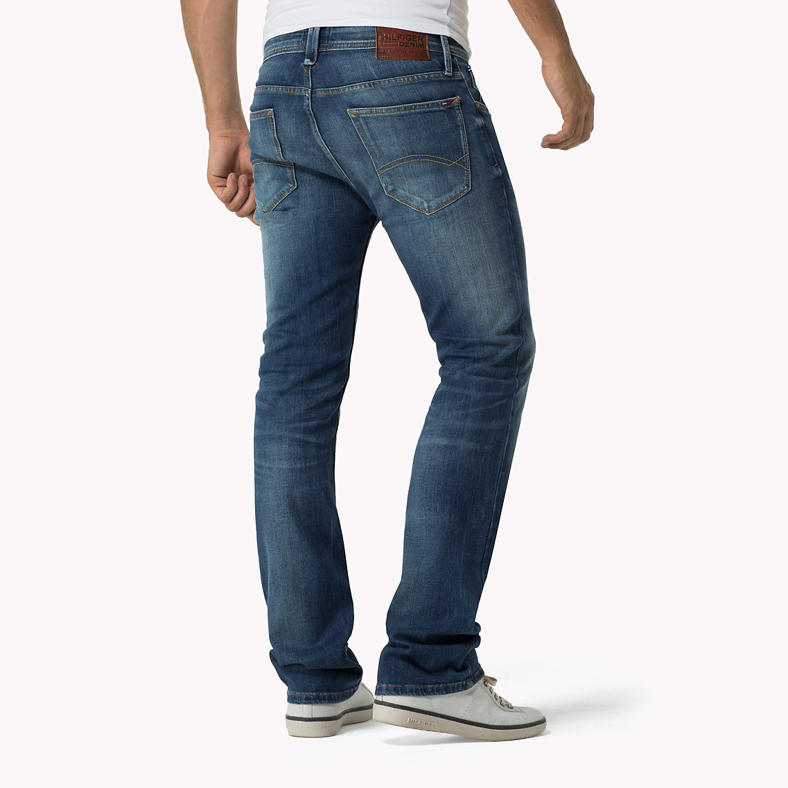 Tommy Hilfiger Denim Straight Fit Bootcut Jeans in Blue for Men - Lyst