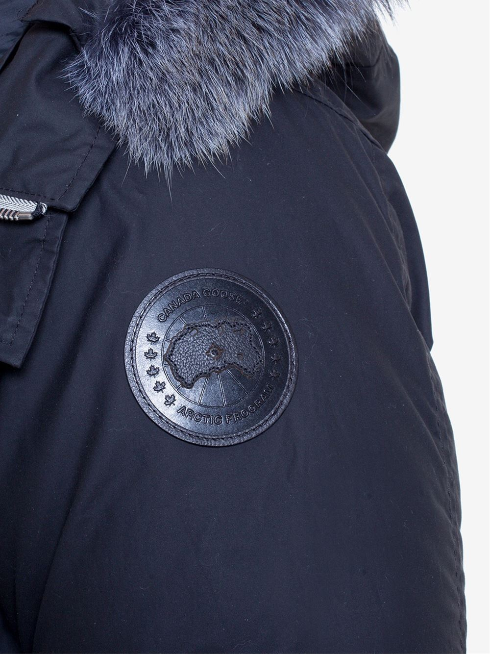 canada goose jacket black patch