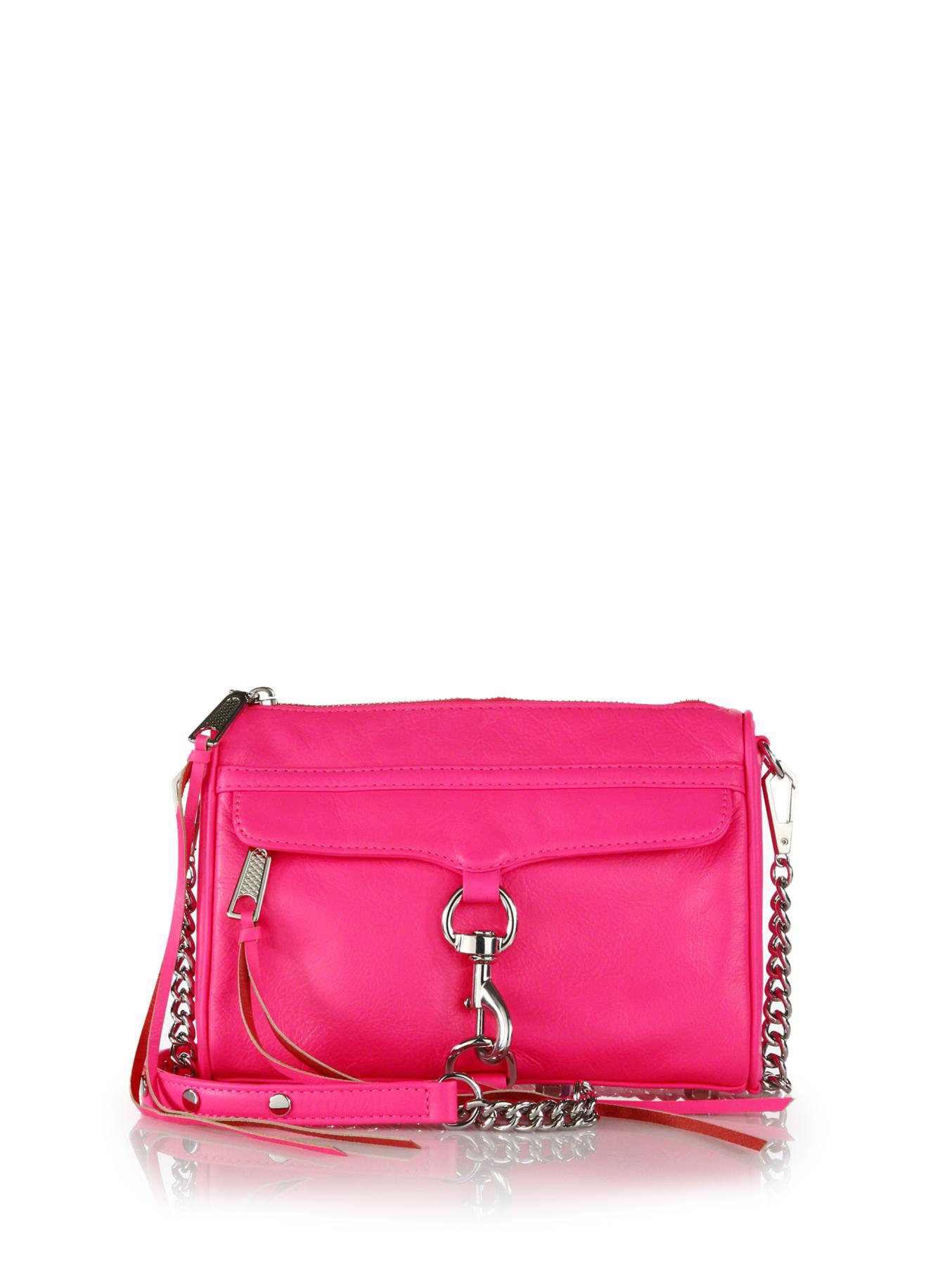 Rebecca minkoff Mini Mac Convertible Crossbody Bag in Pink (electric ...