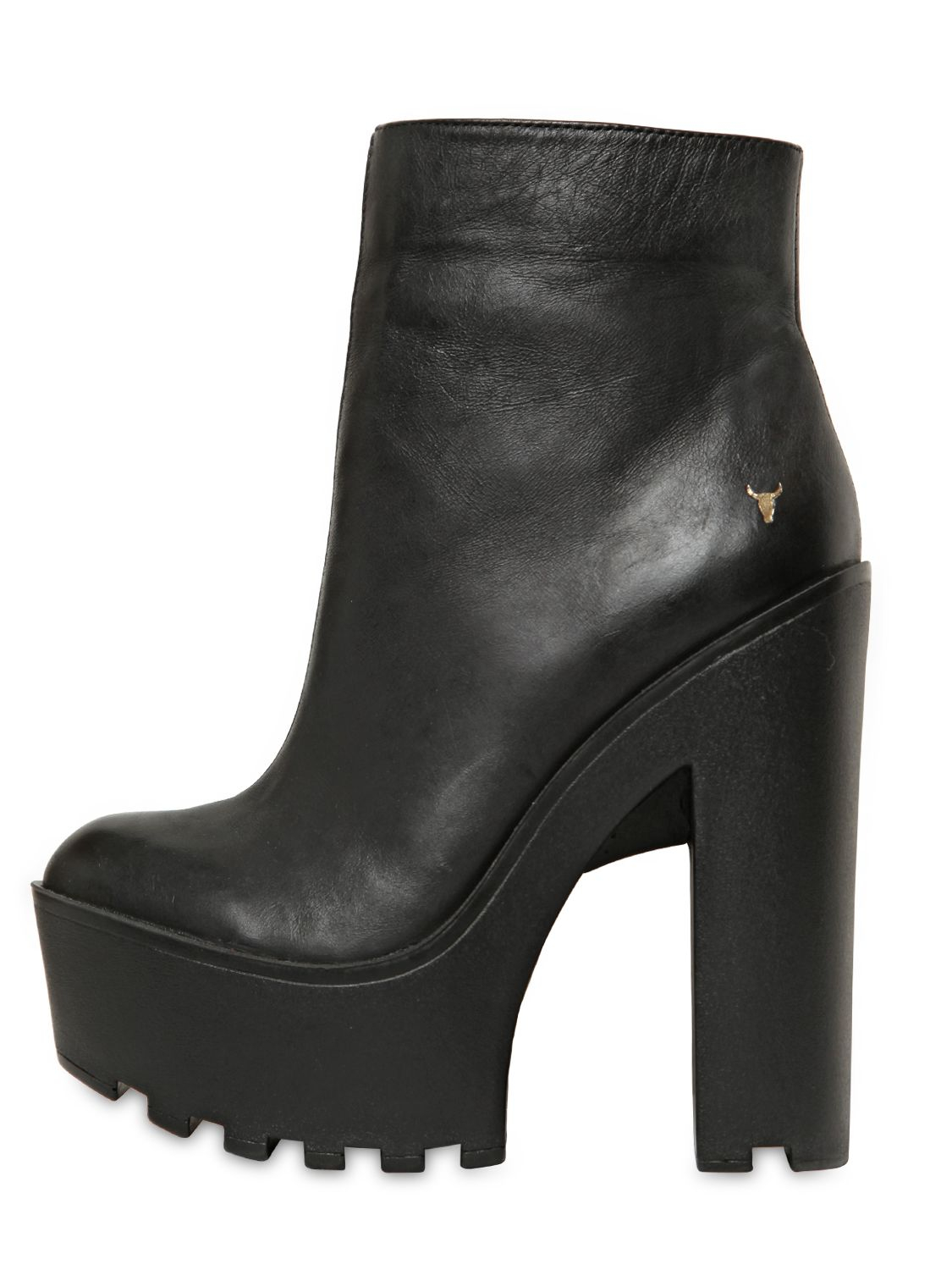 Windsor Smith 140mm Hunt Leather Ankle Boots in Black - Lyst