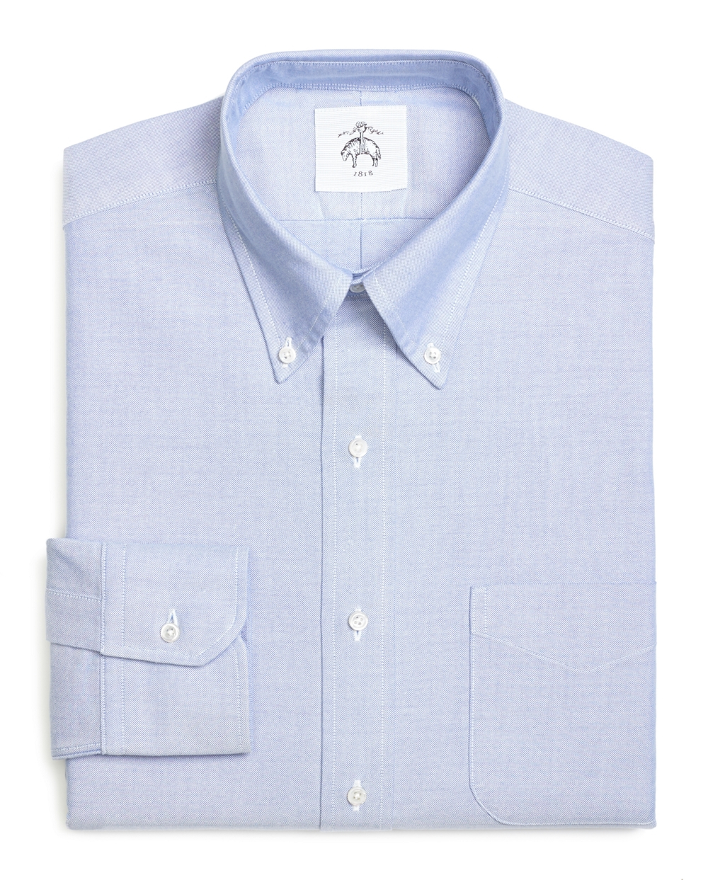 Brooks Brothers Cotton Oxford Button-down Shirt in Light Blue (Blue ...