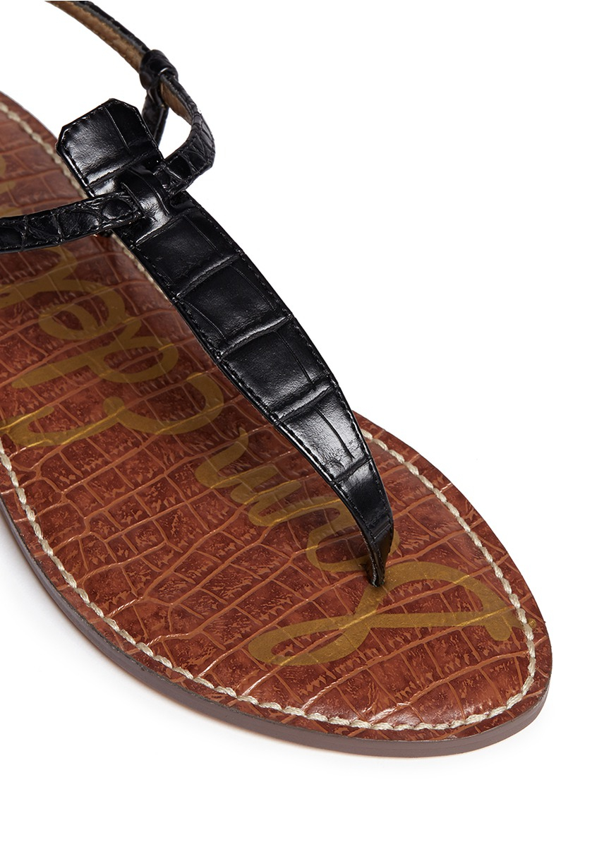 sam edelman black flat sandals