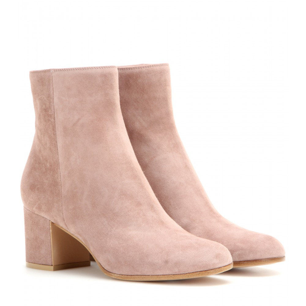 suede pink boots