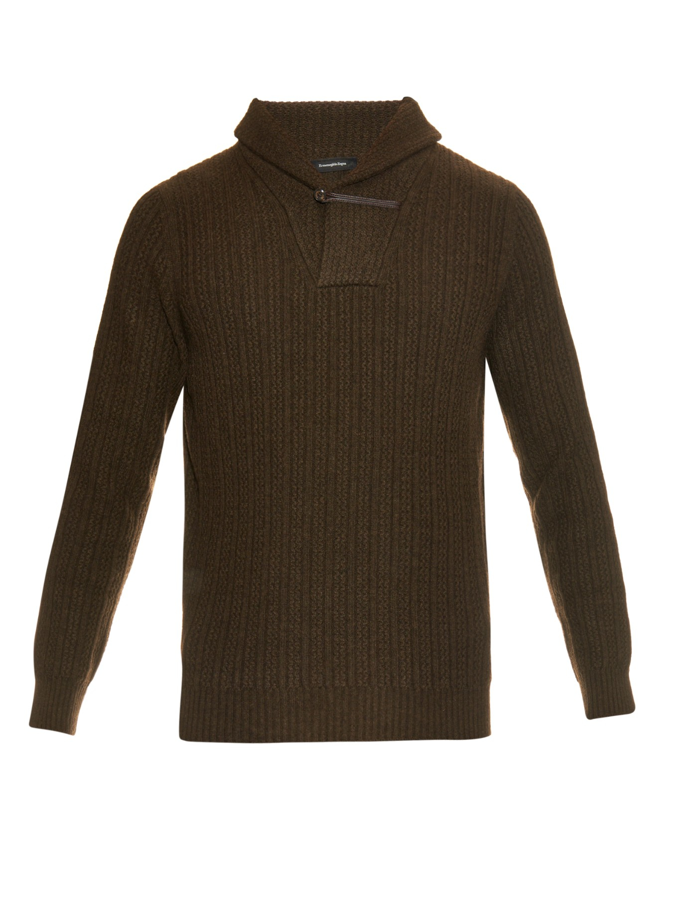 Lyst Ermenegildo zegna Yak And Woolblend Knit Sweater in Green for Men