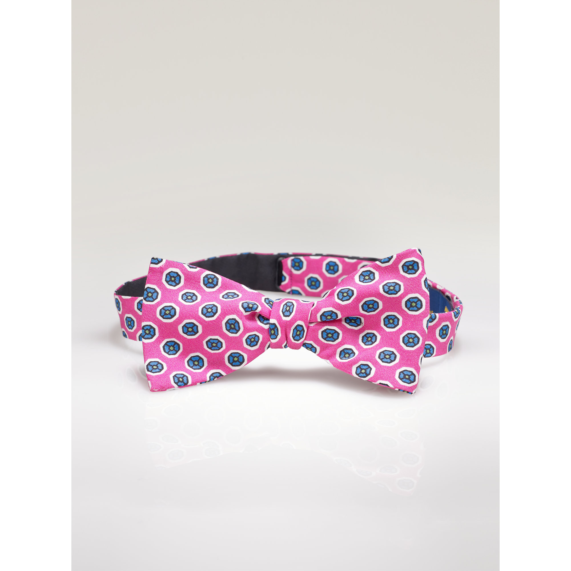 Polo Ralph Lauren Silk Foulard Bow Tie in Pink for Men Lyst