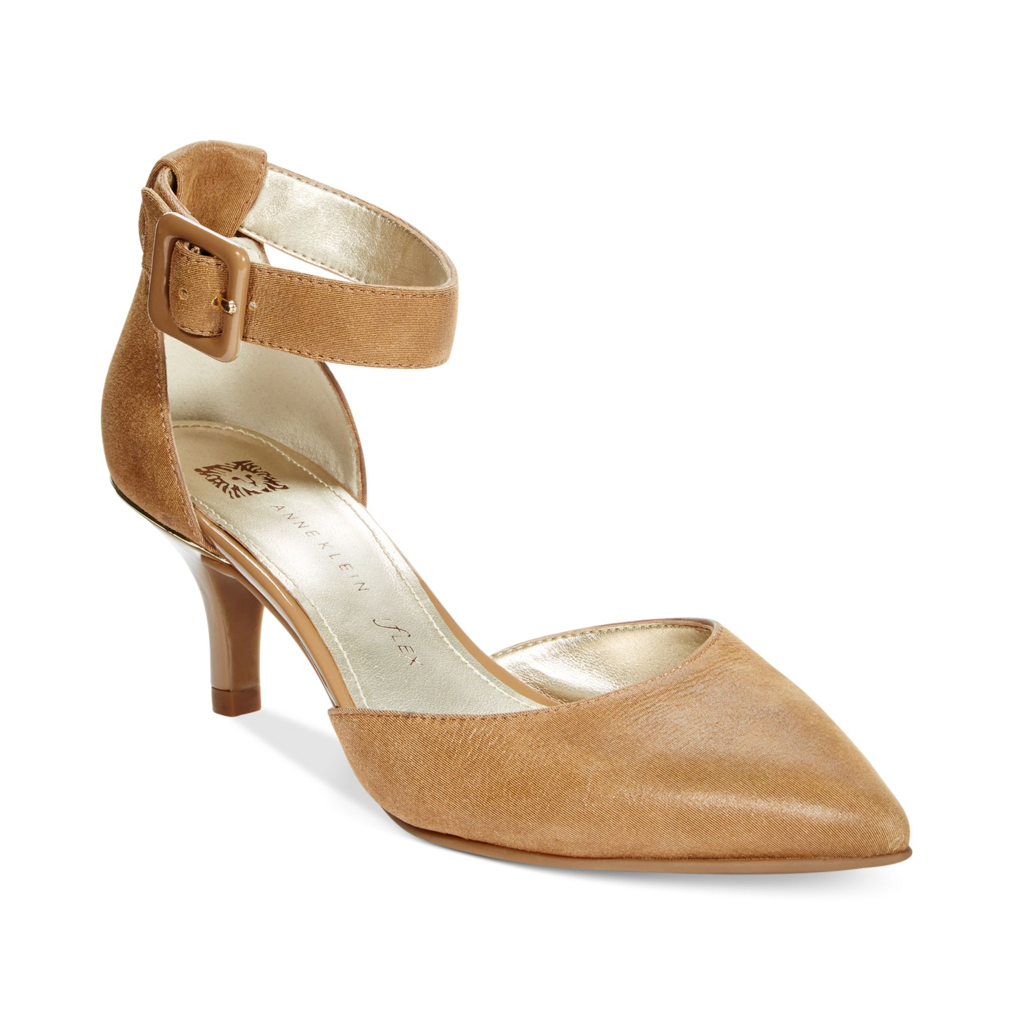 Anne Klein Fabulist Ankle Dress Pumps in Dark Taupe