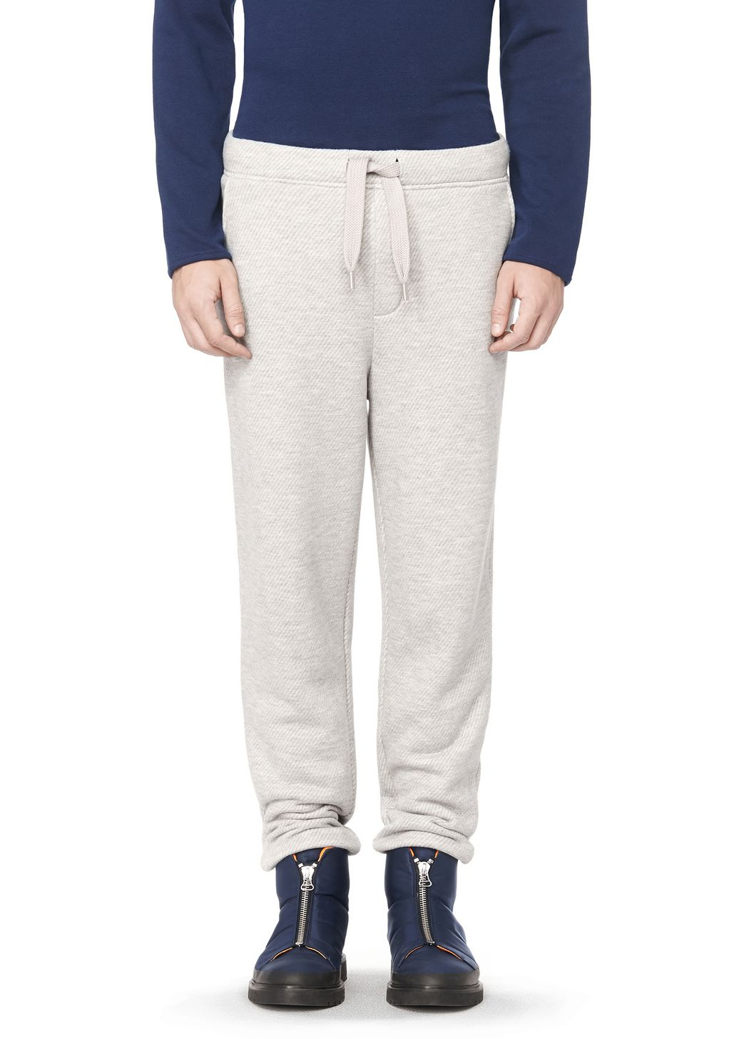 Alexander Wang Twill Terry Sweatpants in Light Gray (Gray) for Men - Lyst