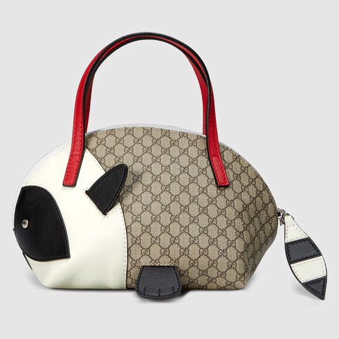 Lyst - Gucci Children&#39;s Gg Supreme Raccoon Bag in Red