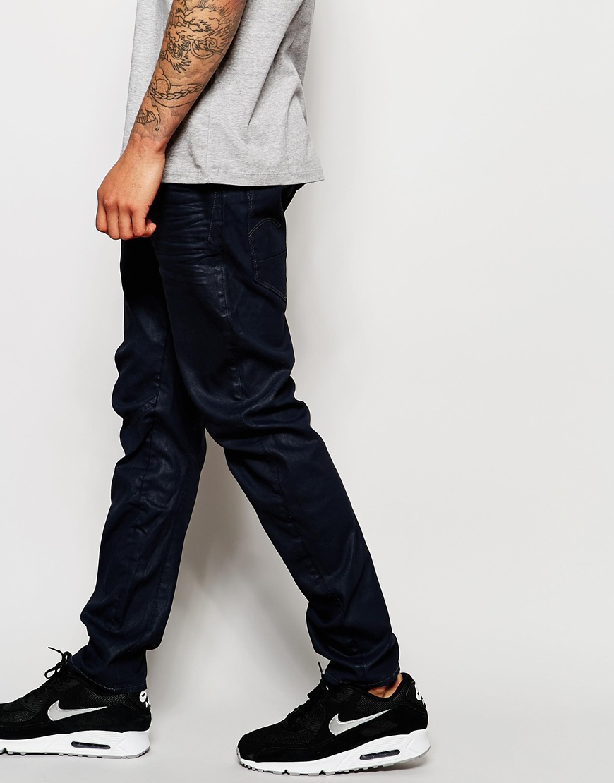 maart rust niets G-Star RAW Jeans Arc 3d Slim Fit Stretch Dark Aged Wash in Black for Men |  Lyst
