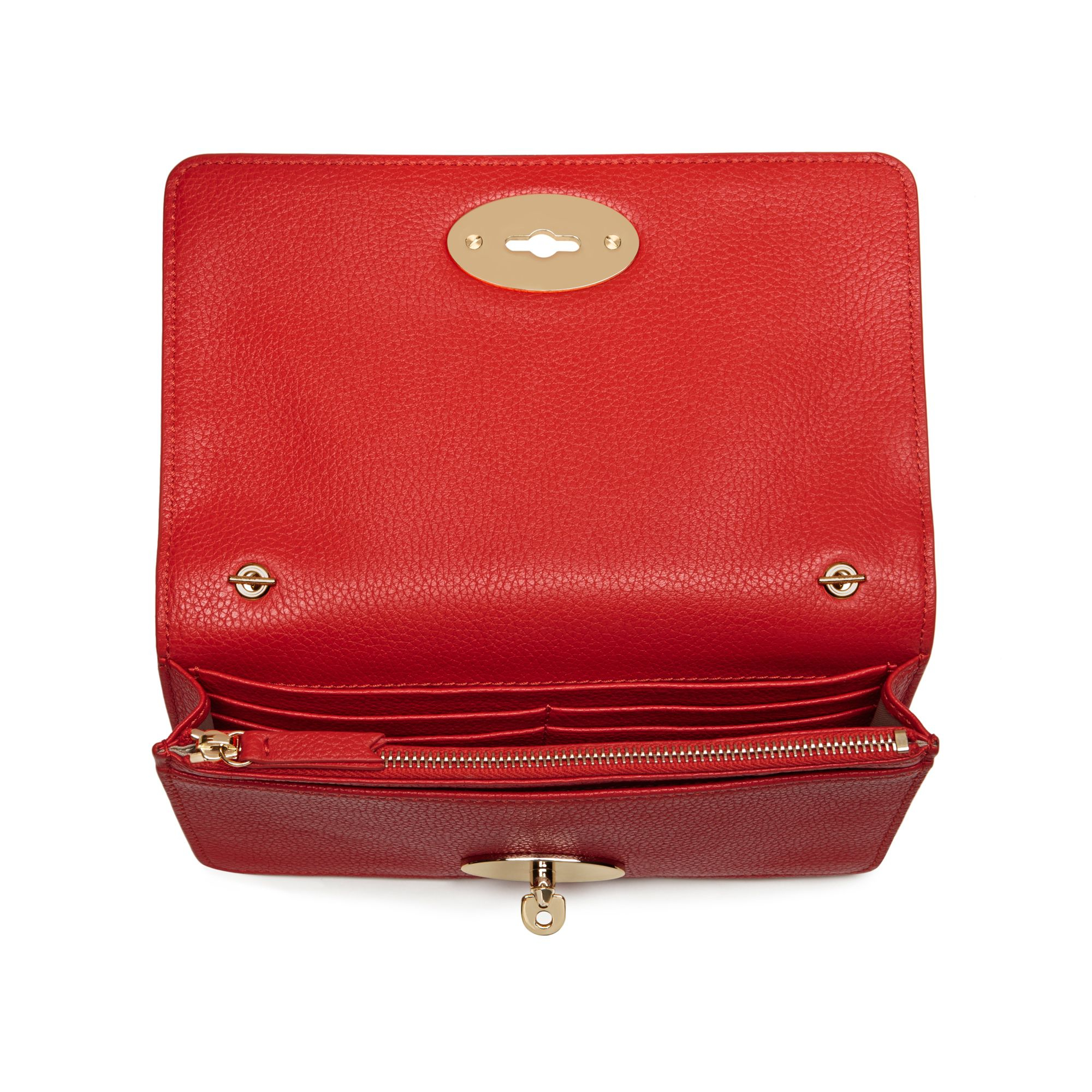 Mulberry Canvas Bayswater Clutch Wallet in Red - Lyst