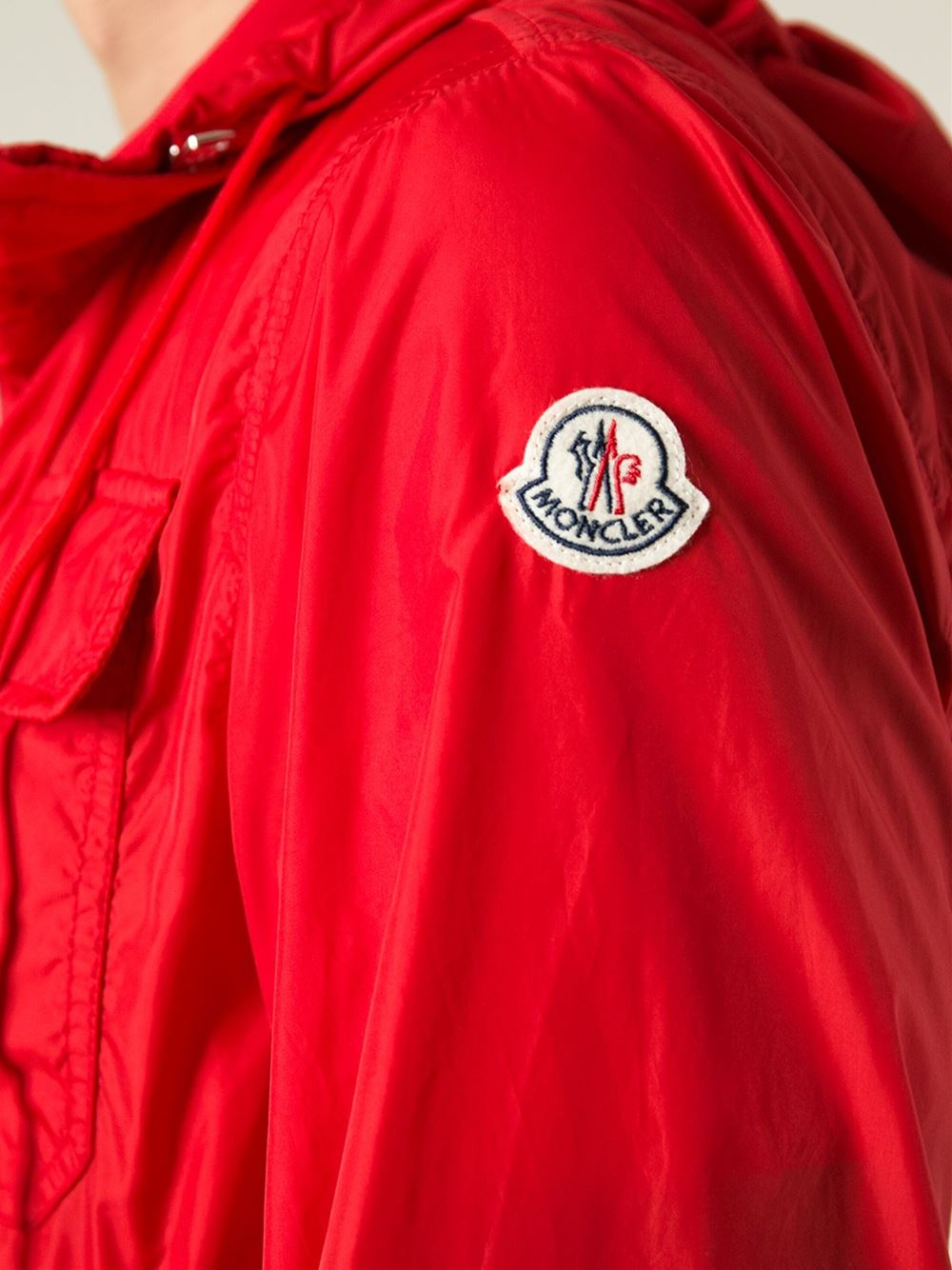 moncler red windbreaker