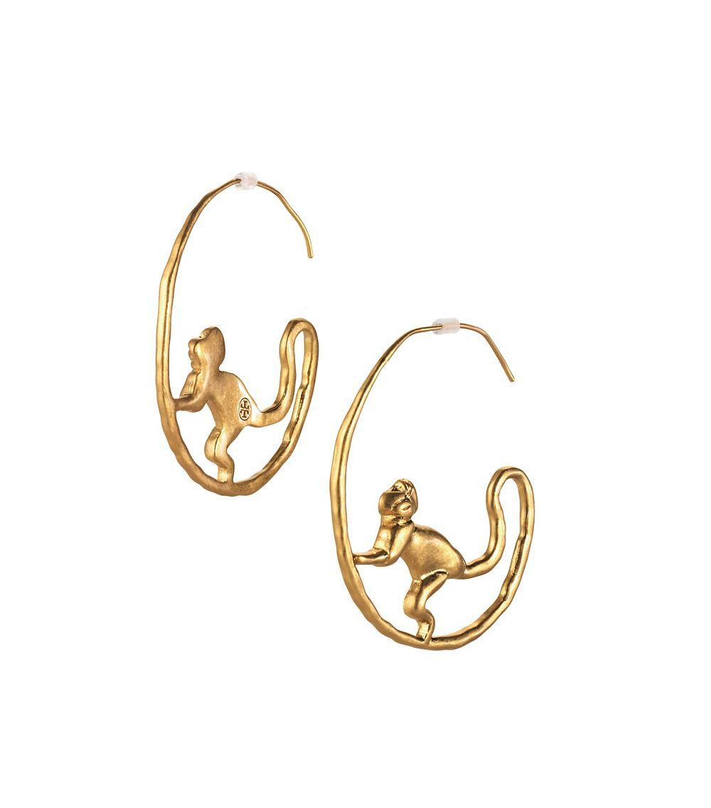 tory burch monkey earrings