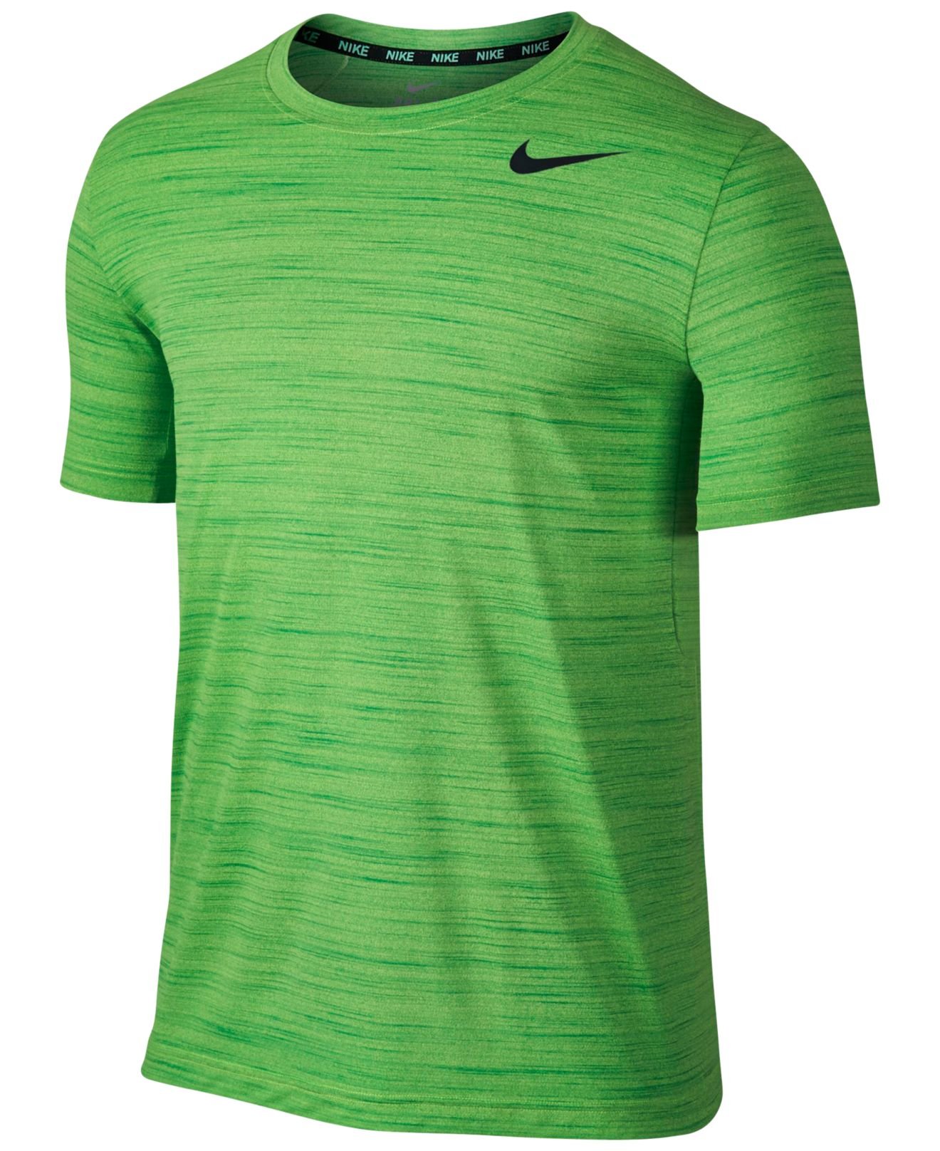 Nike Men's Dri-fit Touch Heather T-shirt in Green for Men - Lyst