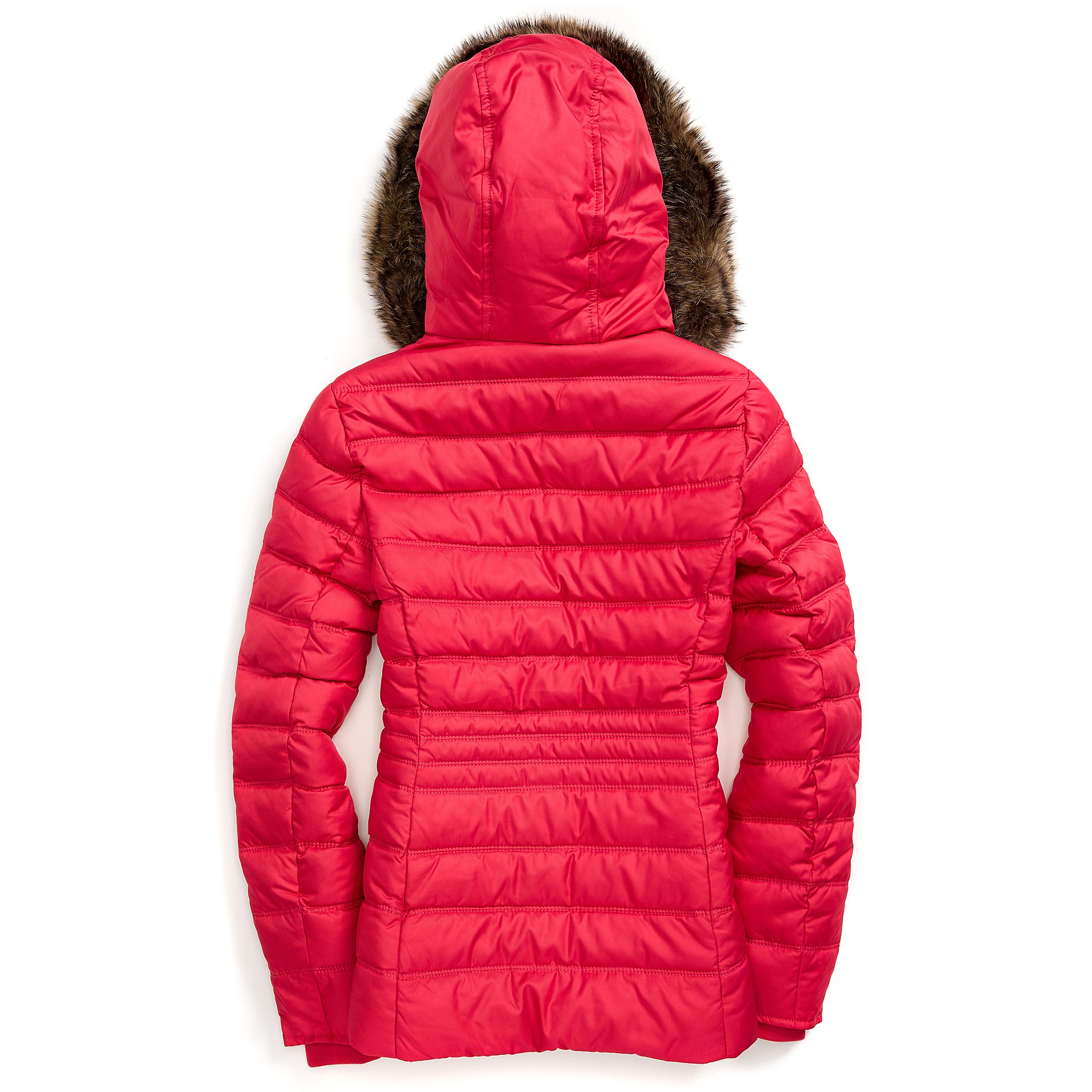 Tommy hilfiger Puffer Jacket in Red (BARBERRY) Lyst
