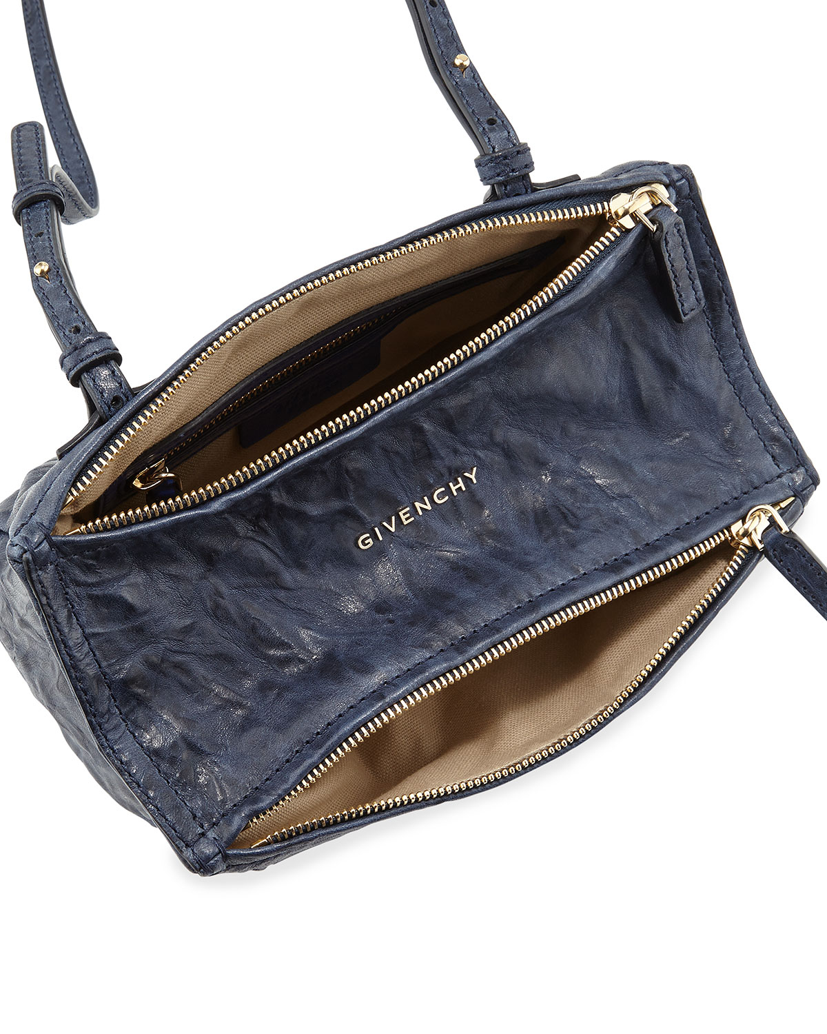 Givenchy Pandora Mini Leather Crossbody Bag in Blue - Lyst