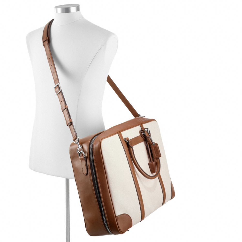 COACH Bleecker Canvas Suitcase in Natural for Men Lyst