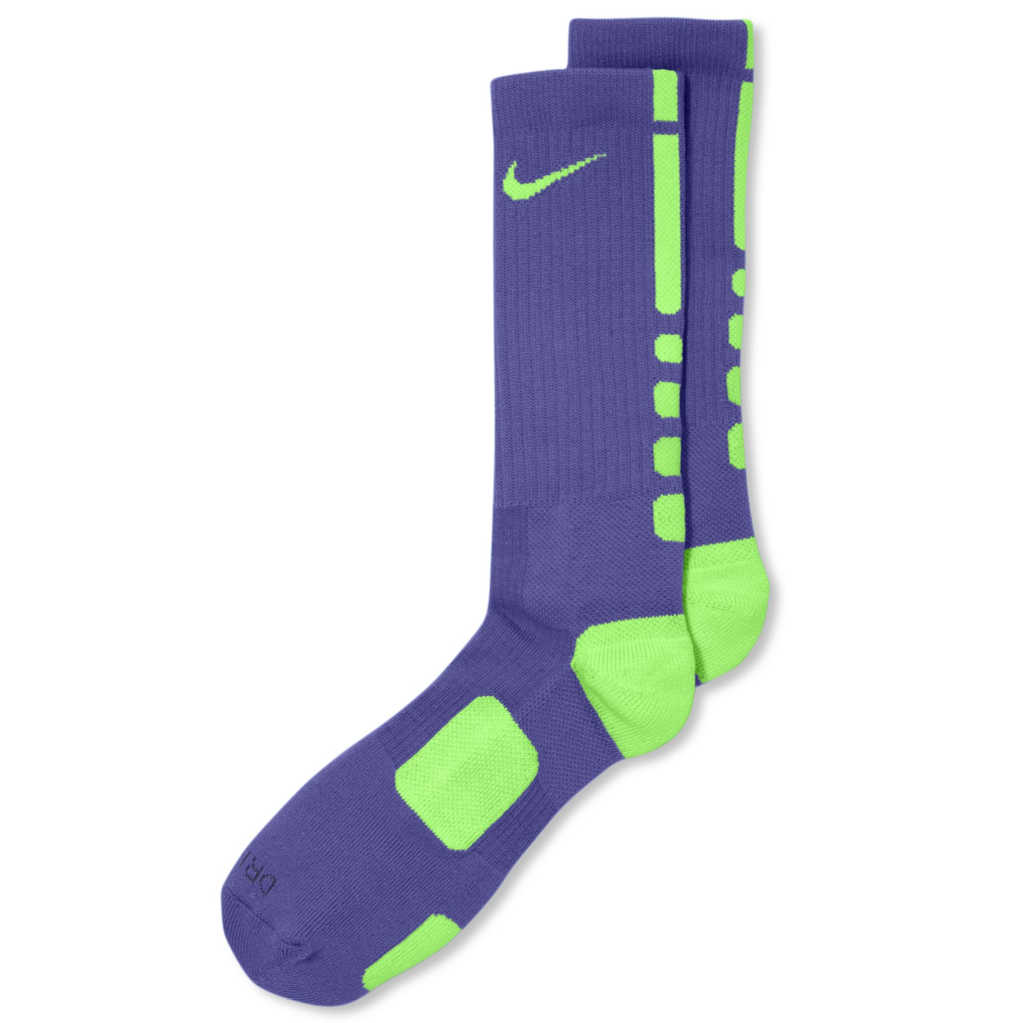neon green nike elite socks