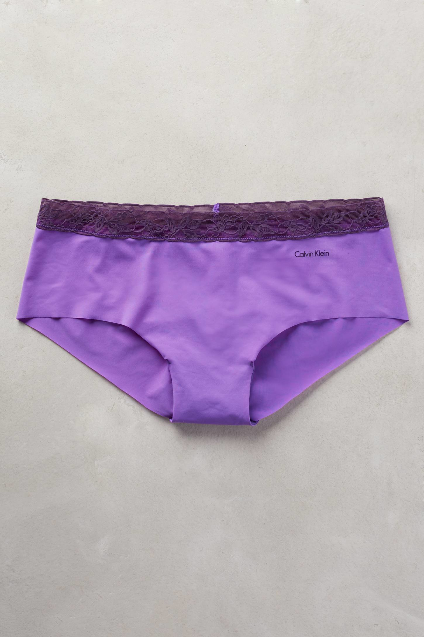 Calvin klein Lace Hipsters in Purple Lyst