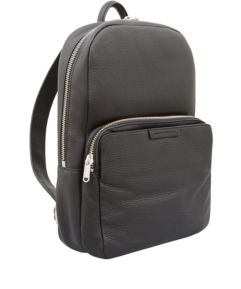 Lyst - Marc By Marc Jacobs Black Leather Backpack in Black for Men
