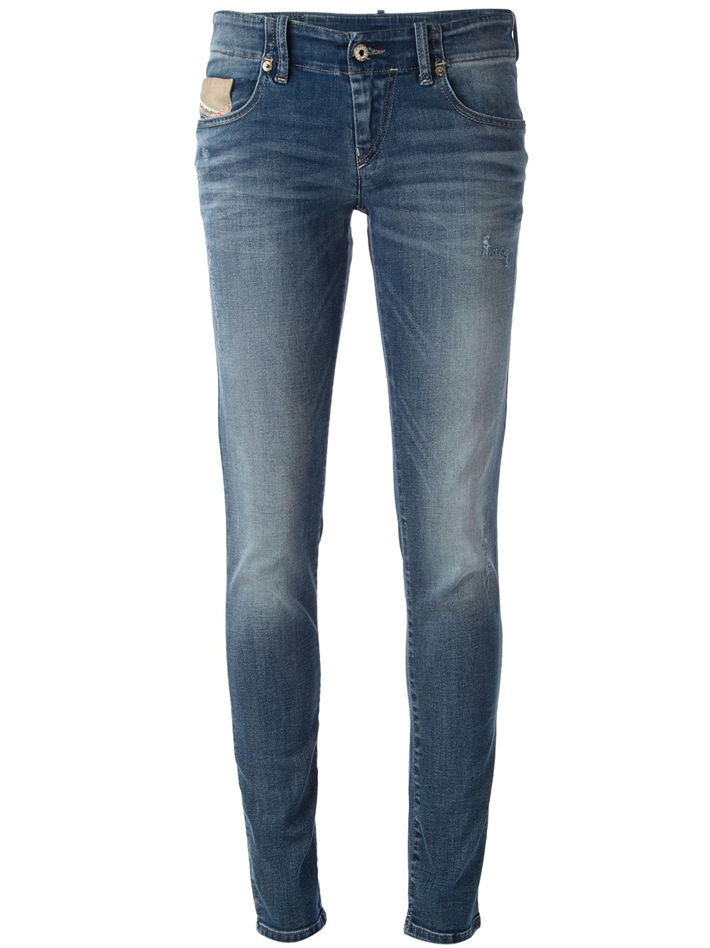 Lyst Diesel Skinny Jeans in Blue