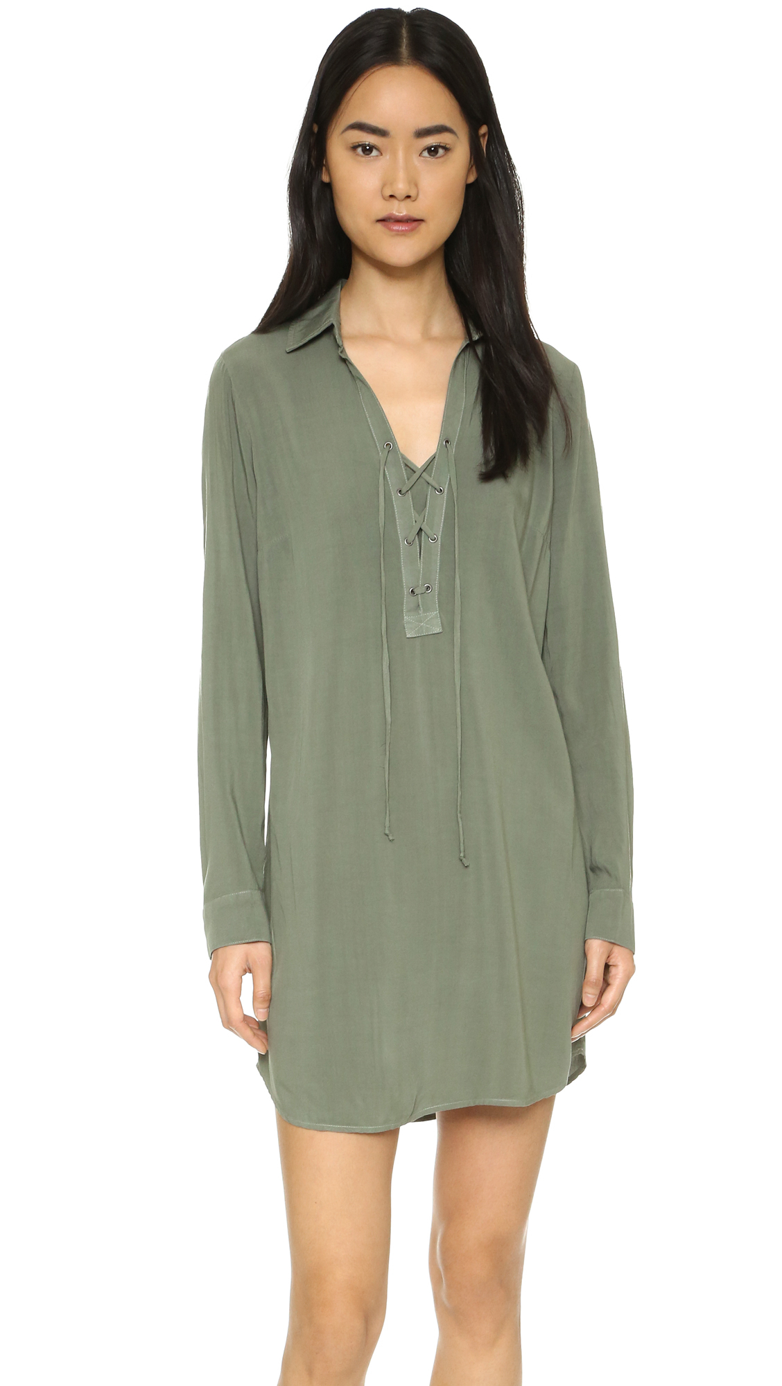 Splendid Lace Up Tunic Dress | SHOPBOP