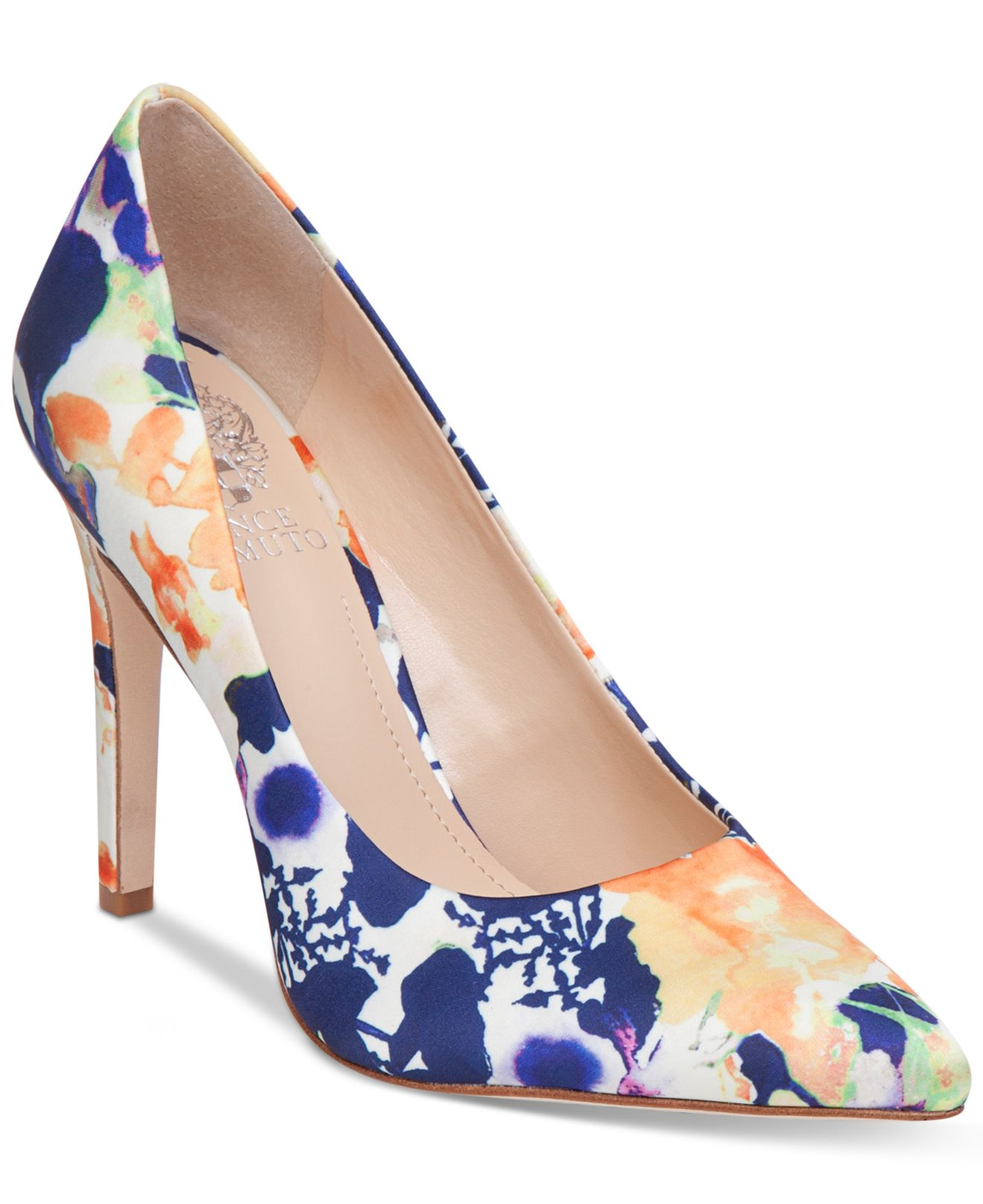 vince camuto floral heels