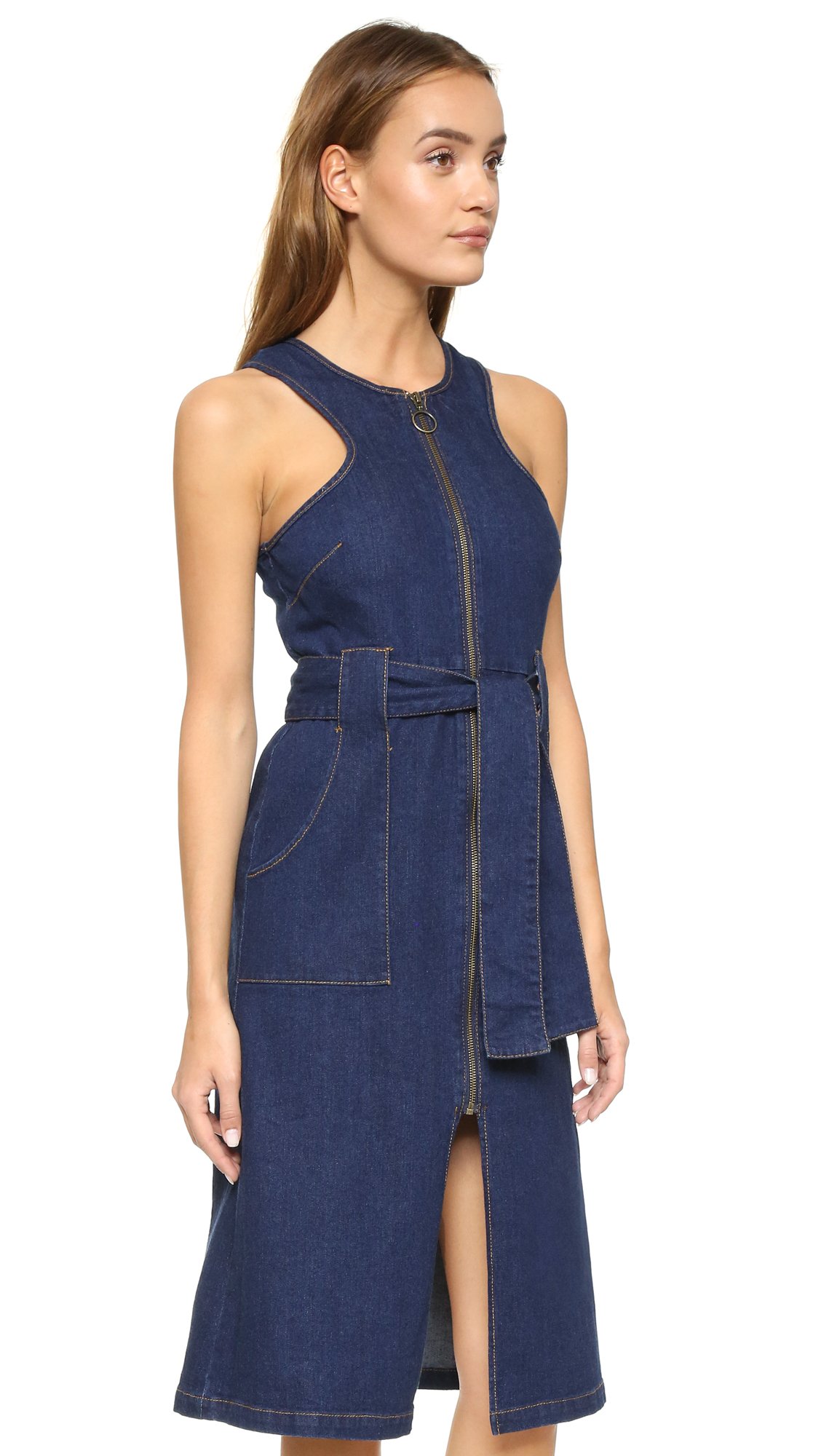 finders keepers denim dress