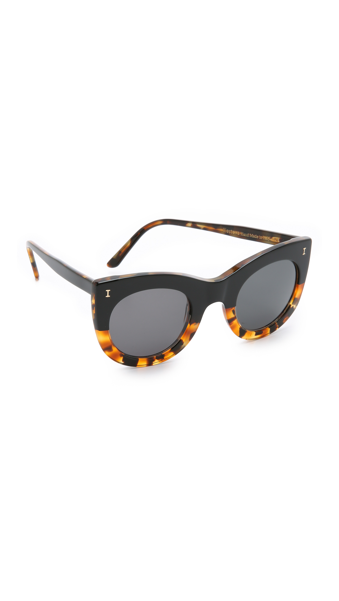 Illesteva Boca Sunglasses Half & Half Tortoise/black Lyst