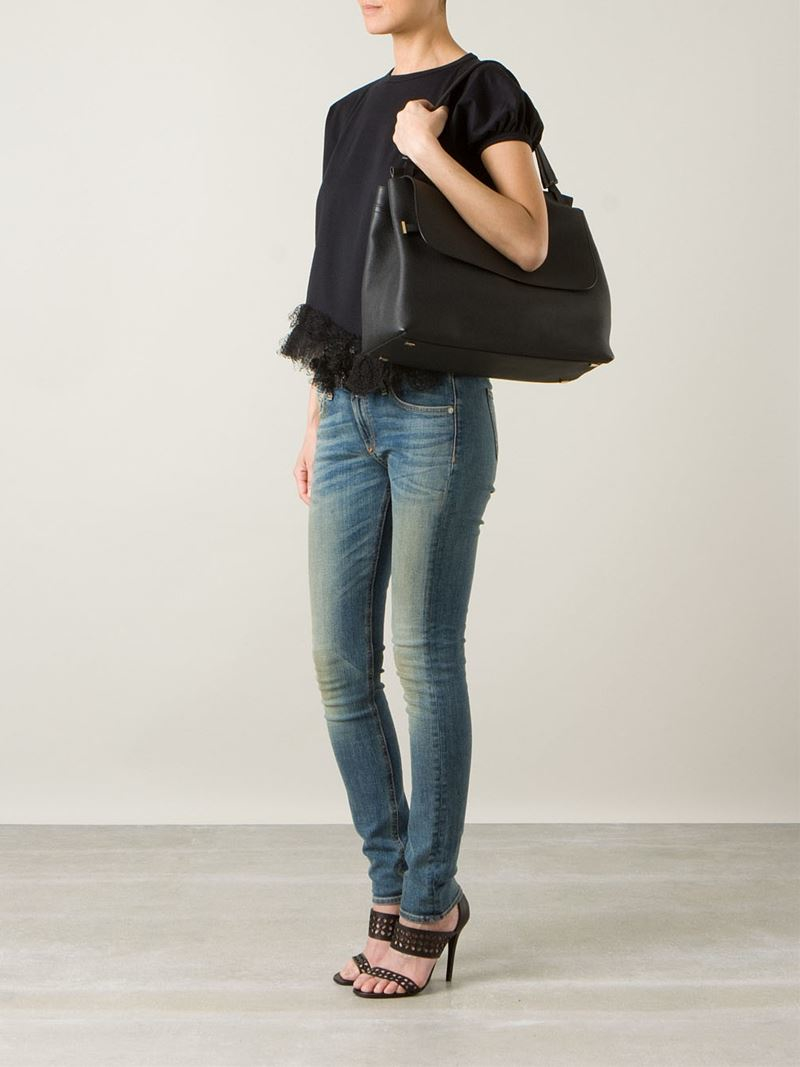 shoulder bag with flap