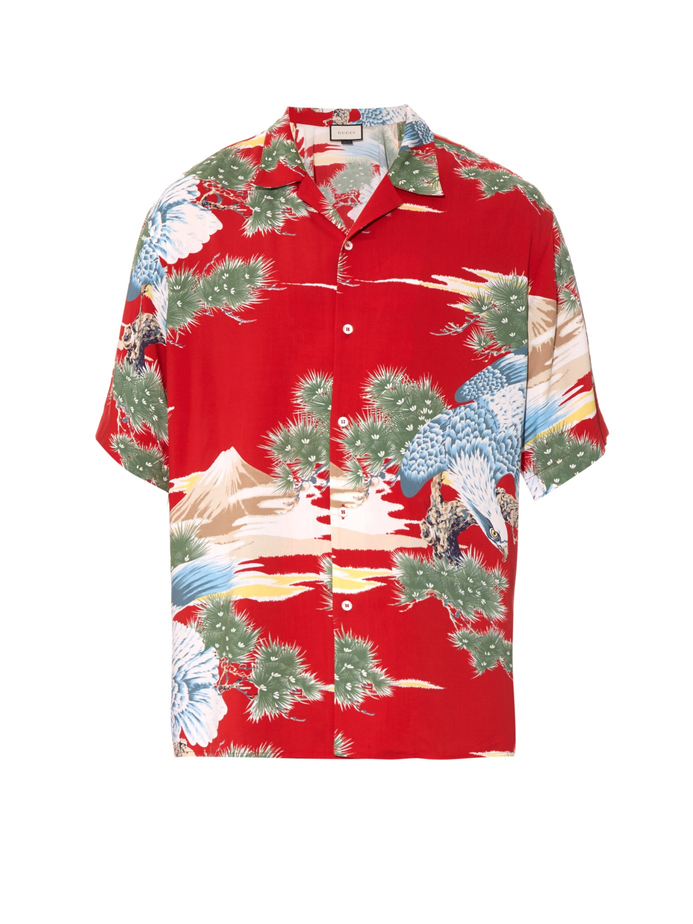 Gucci Synthetic Printed Voile Shirt for 