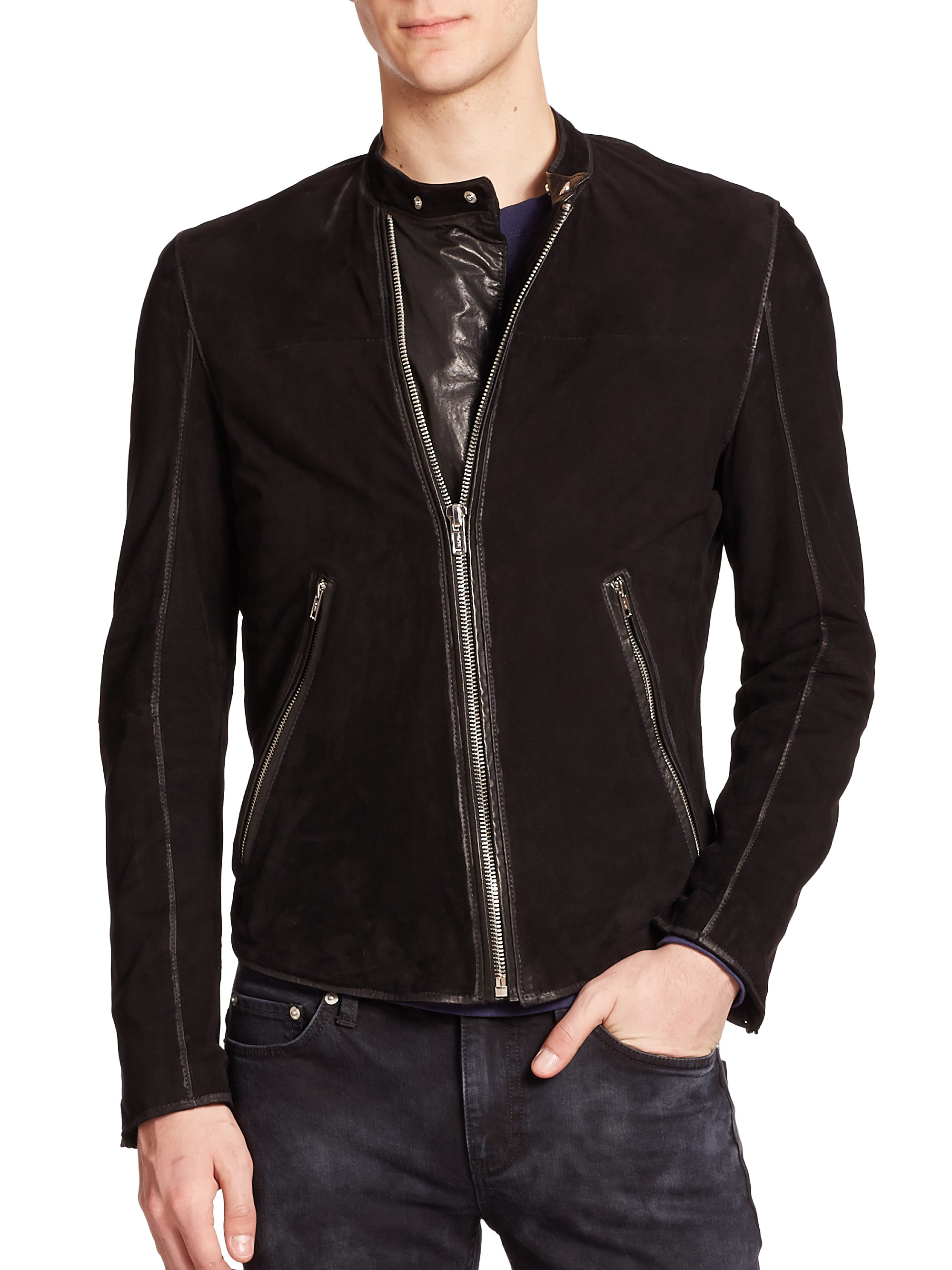 blk dnm suede jacket