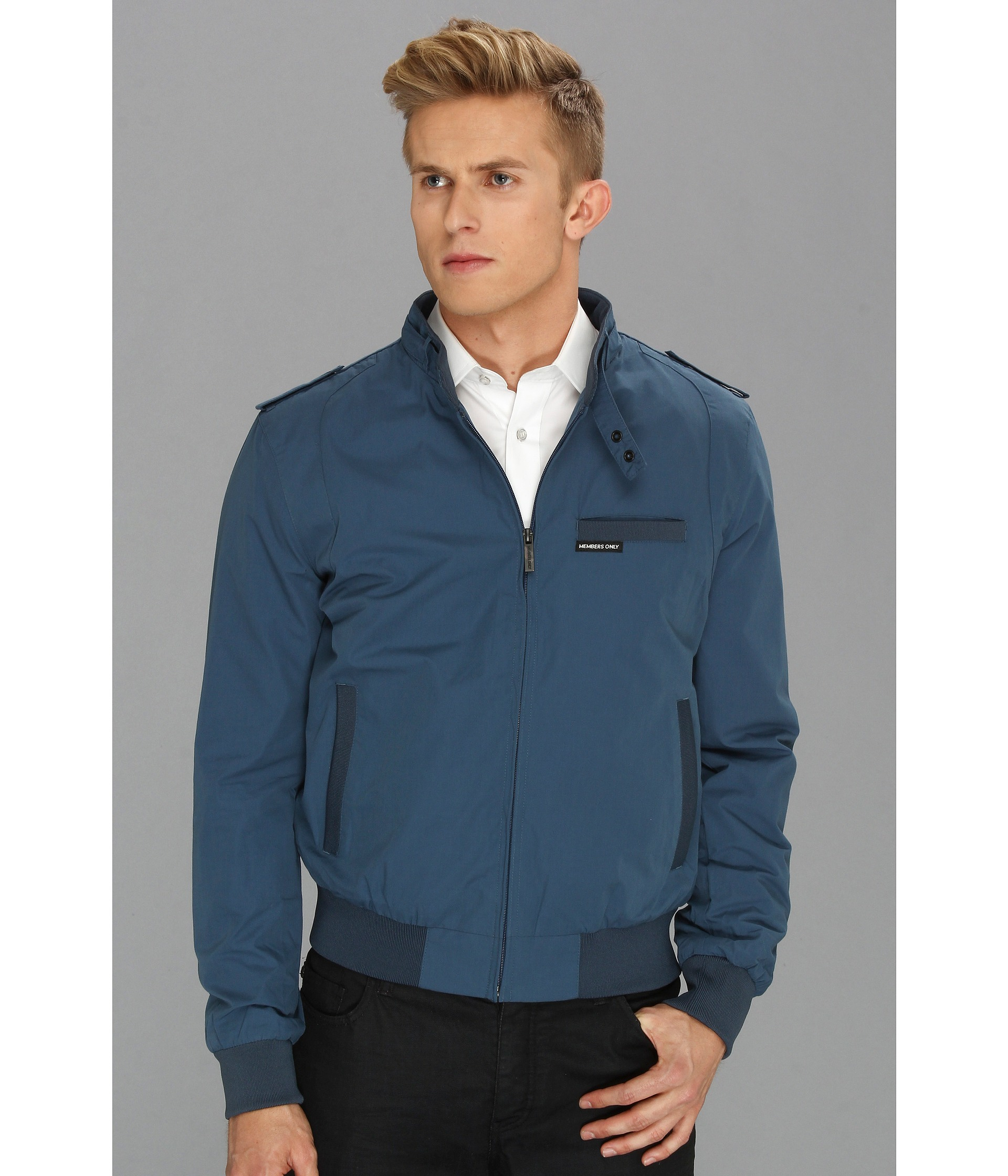 blue members only jacket