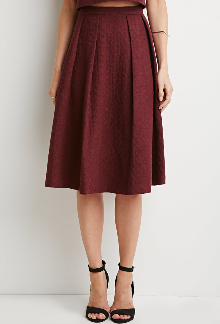 Burgundy Skirt Forever 21 2025