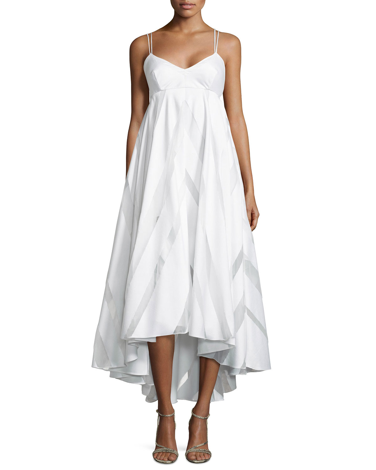 White Dress Long Empire Waist