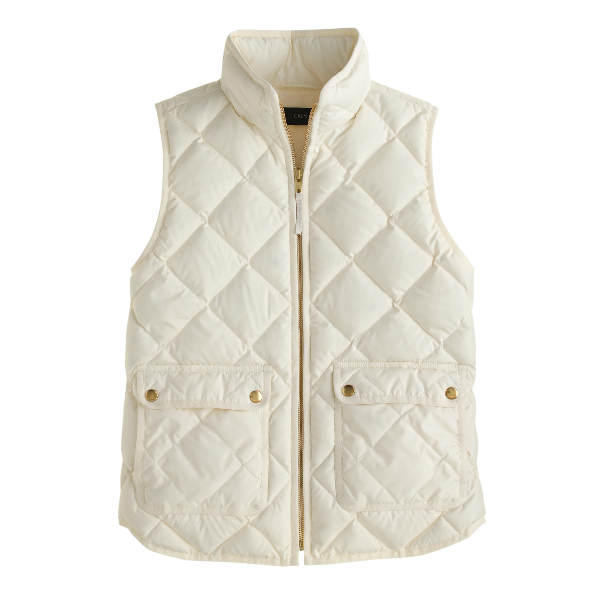J.Crew Excursion Quilted Down Vest in White | Lyst