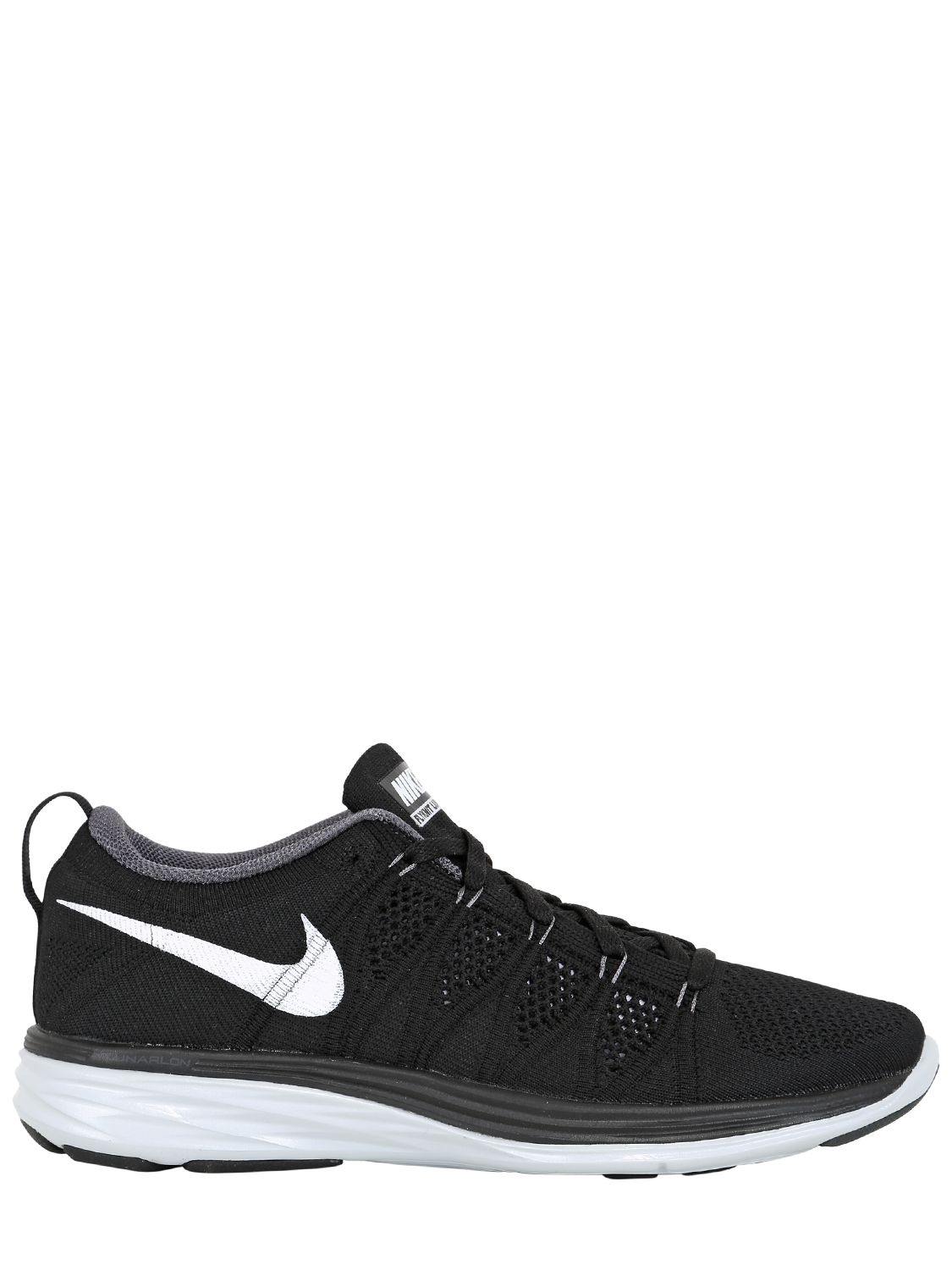 Nike Flyknit Lunar2 Running Sneakers in Black/White (Black) for Men - Lyst